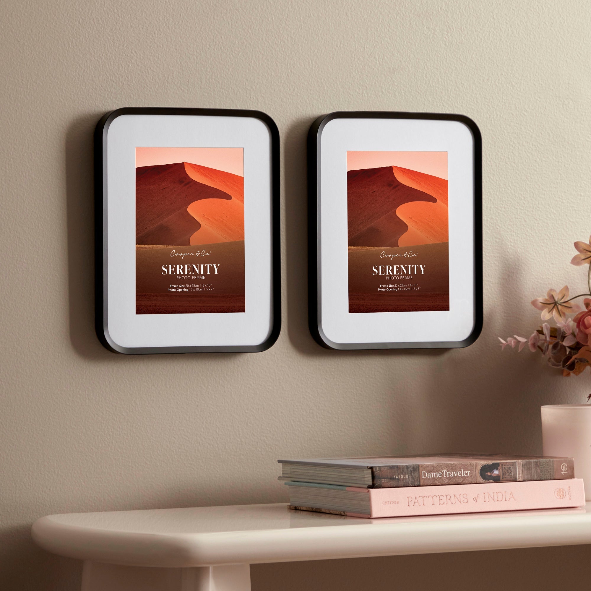 Serenity Set of 2 20x25cm Mat to 13x18cm Photo Frame