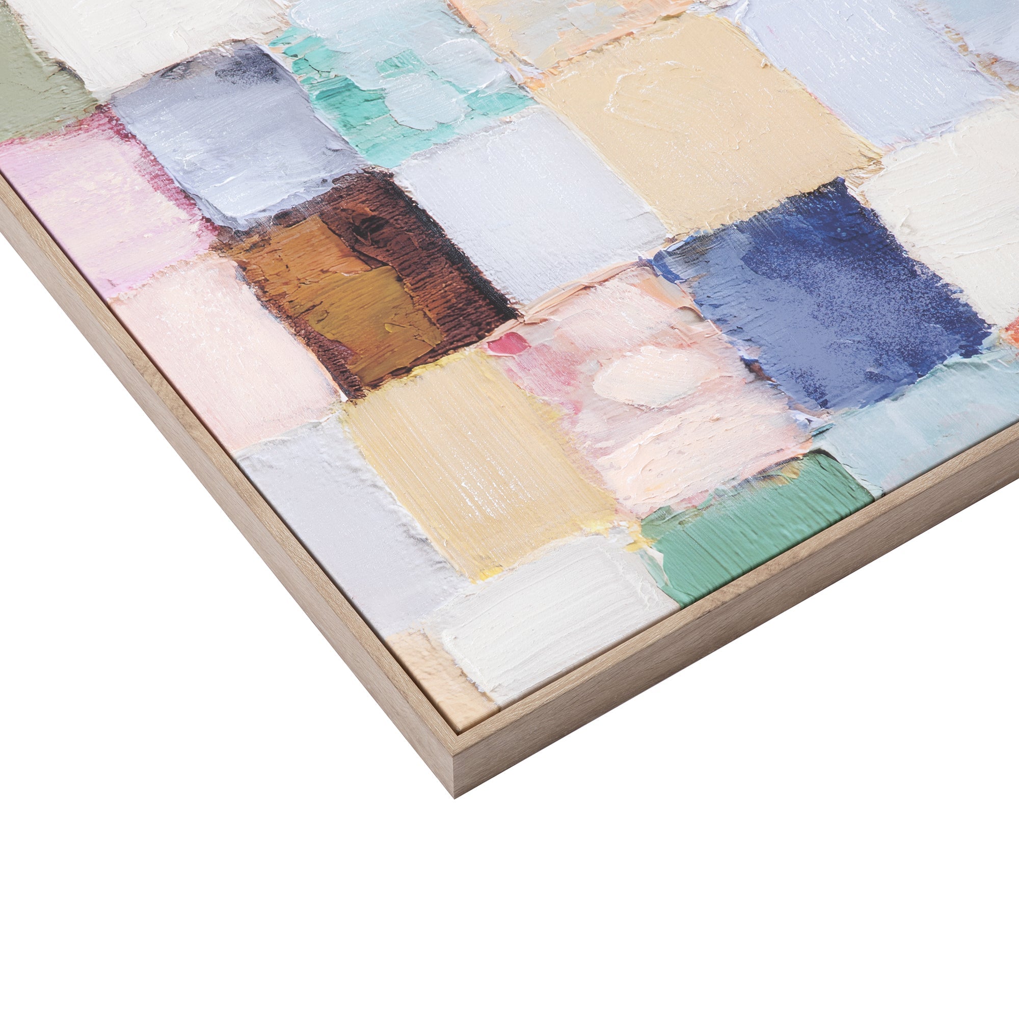 Pastel Blocks Wall Art 82x82cm