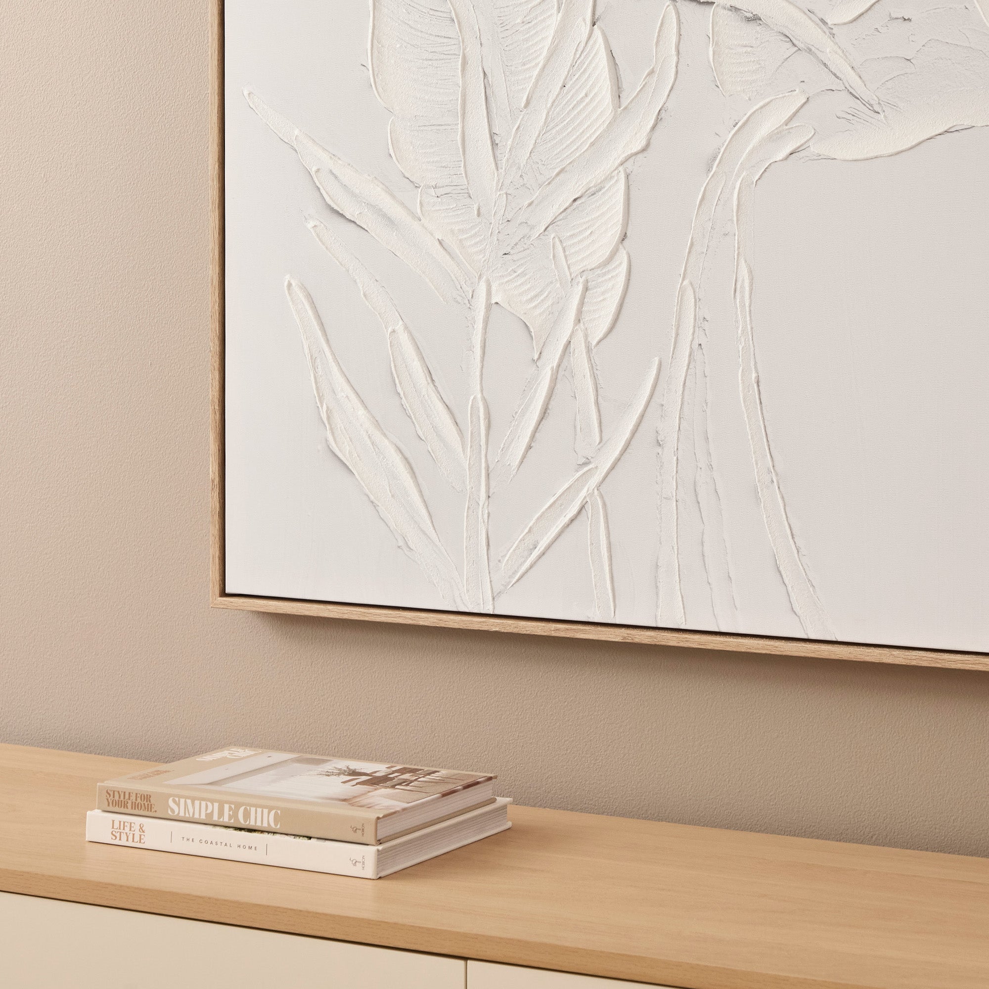 Abstract Botanical Wall Art 100x100cm