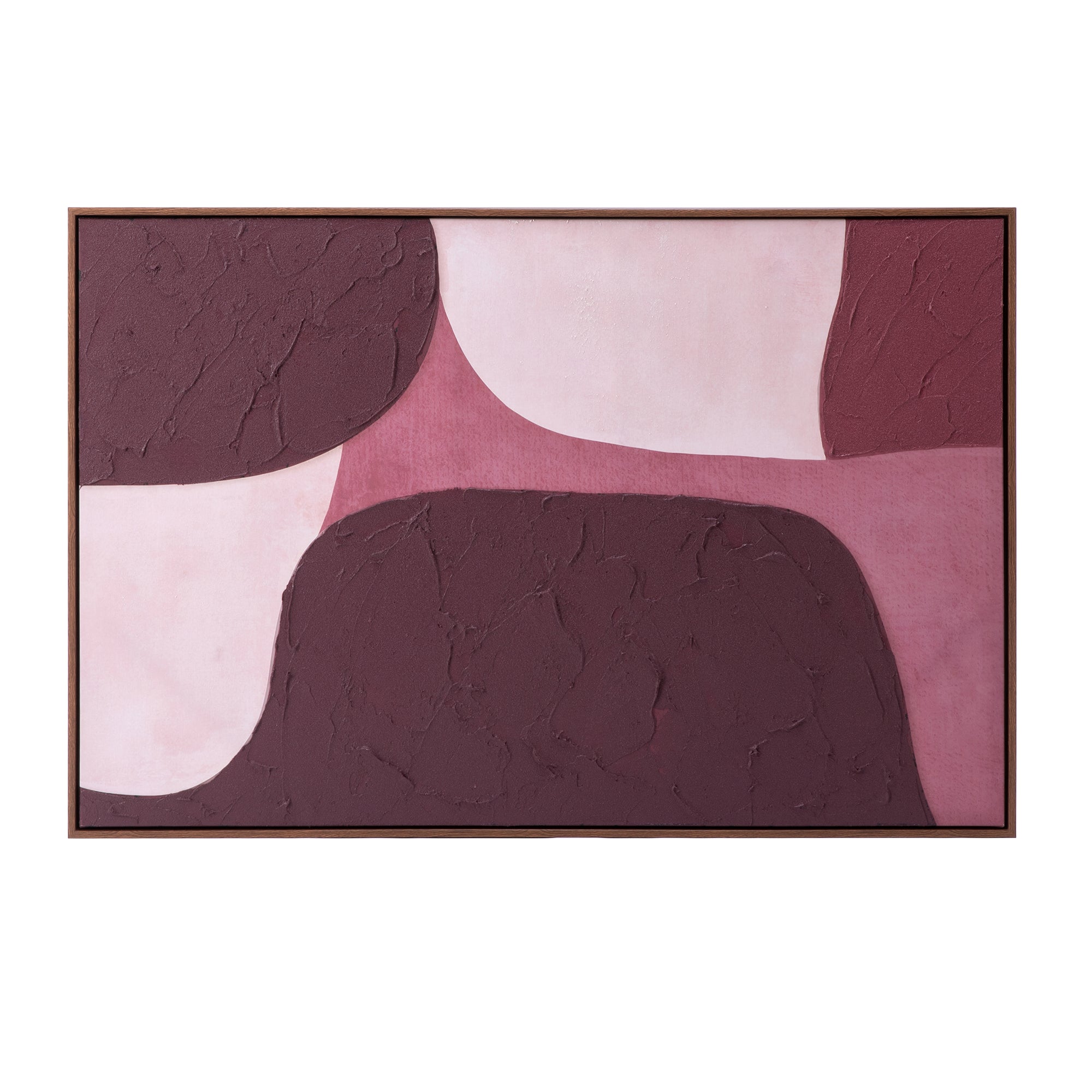 Burgundy Bubble Wall Art 80x120cm