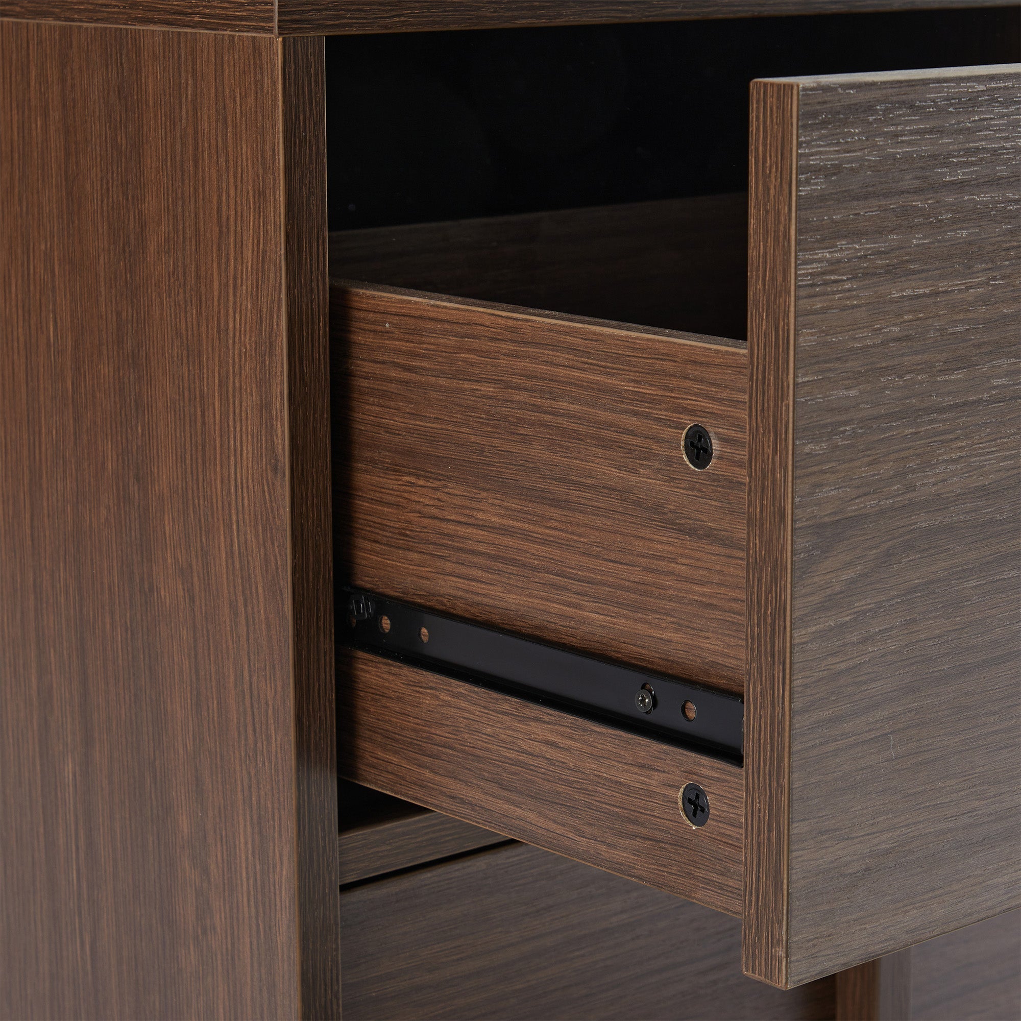 Auggie Bedside Table Walnut (Set of 2)