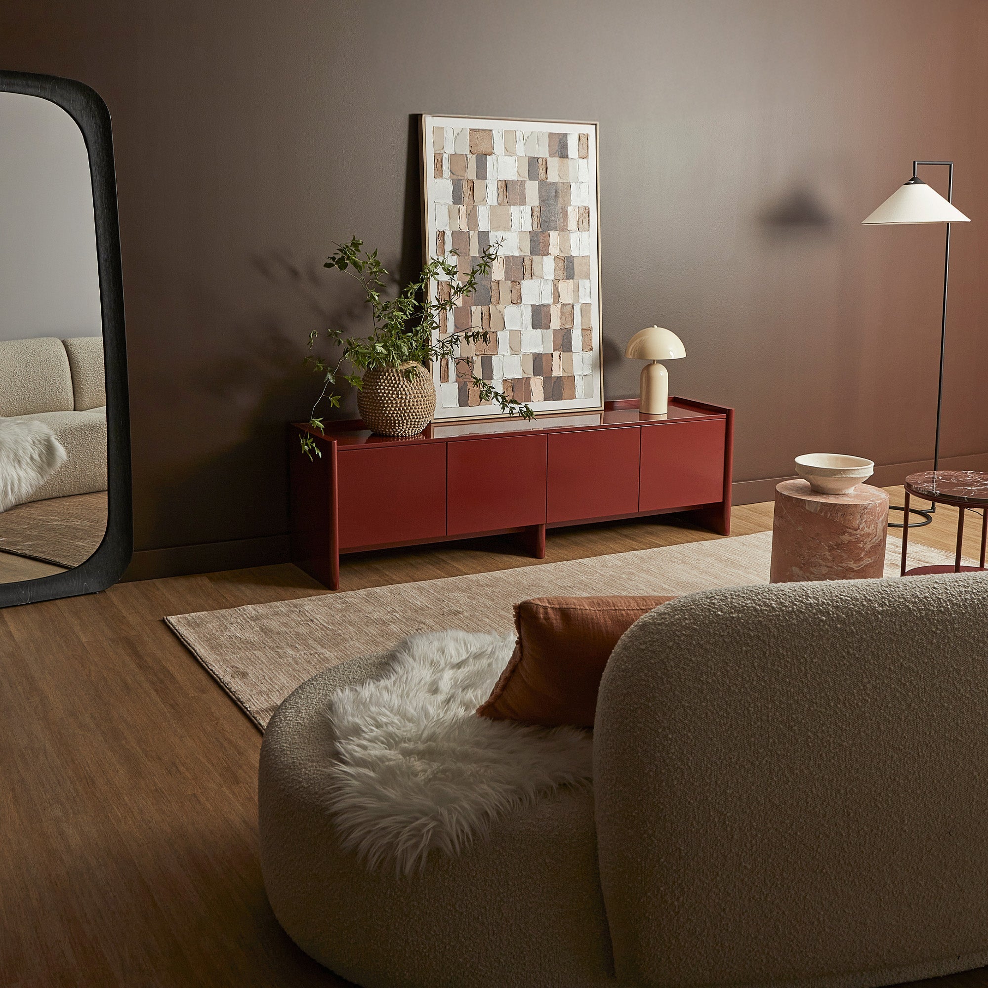 Martine Entertainment Unit Wine (180cm)