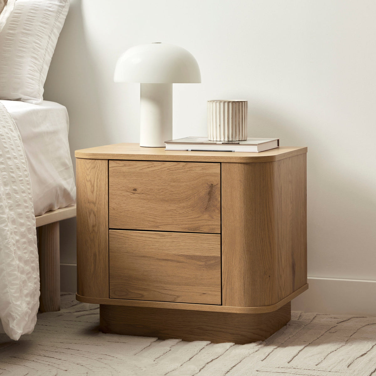 Nina Bedside Table Oak