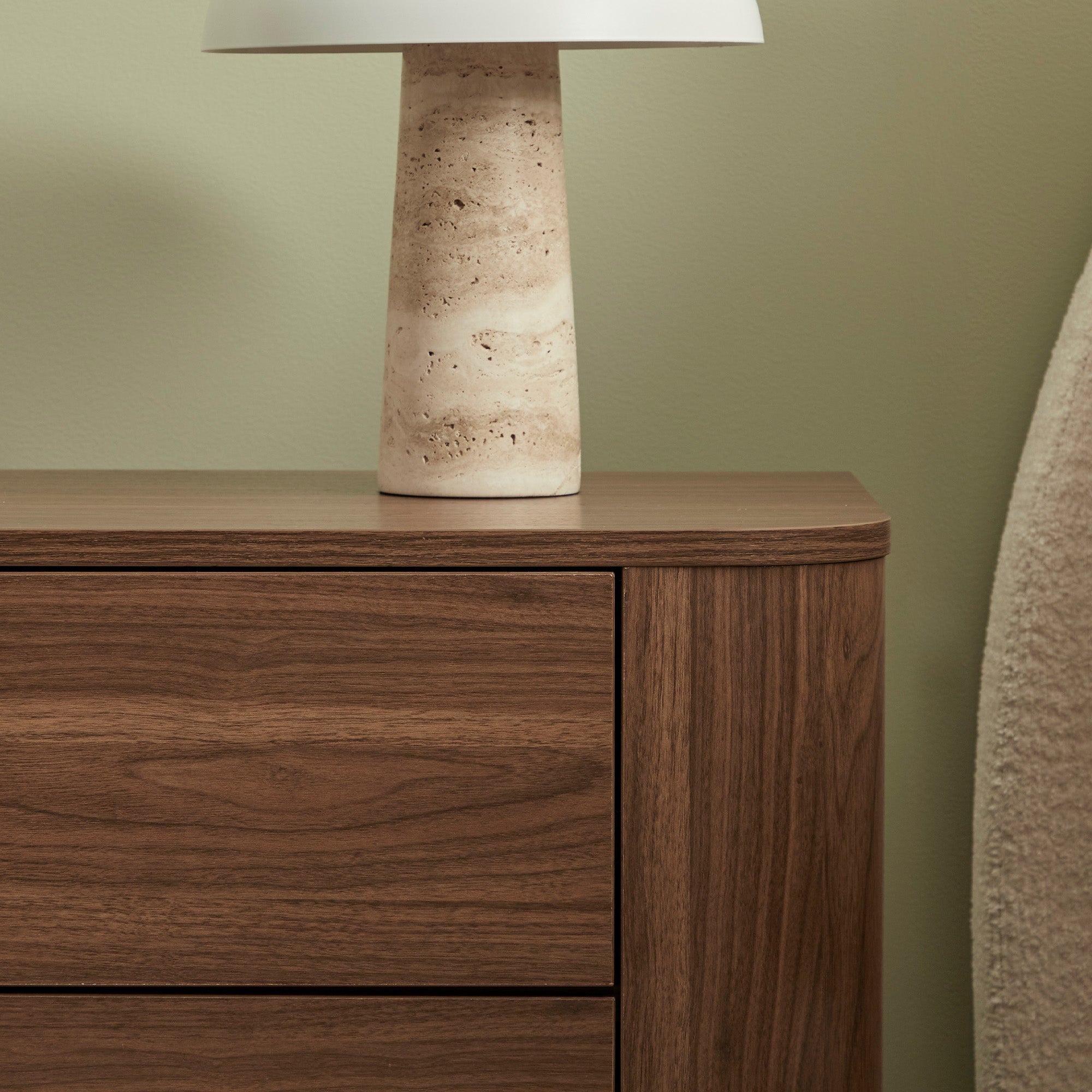 Nina Bedside Table Walnut
