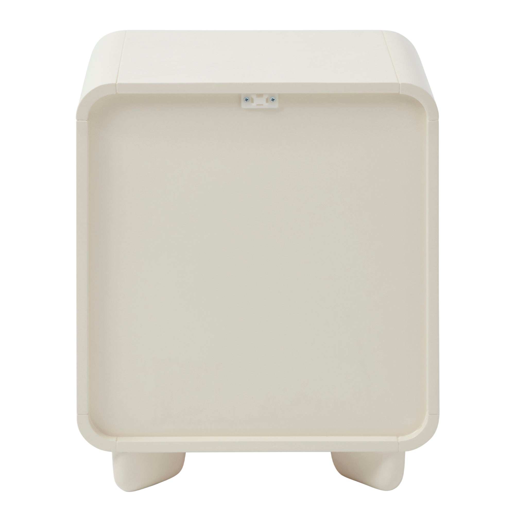 Charlie Gloss Bedside Table Cream (Set of 2)