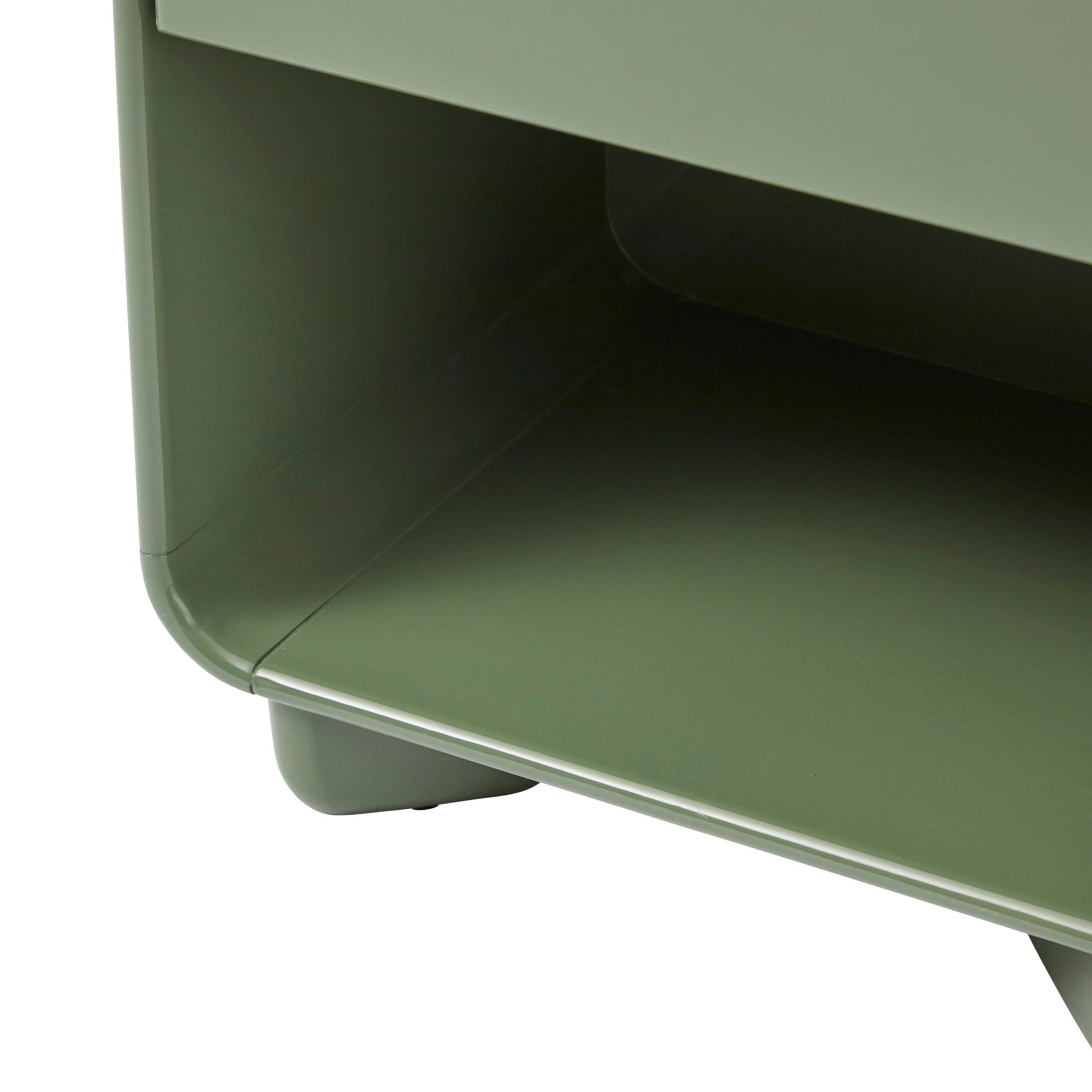 Charlie Gloss Bedside Table Green