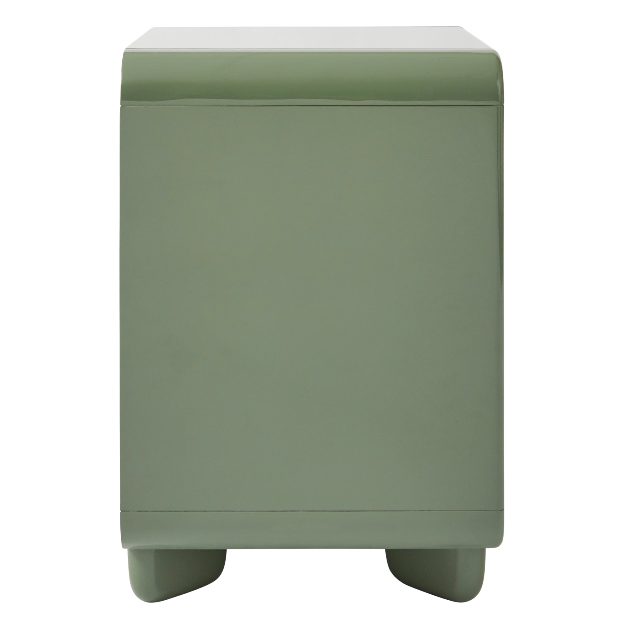 Charlie Gloss Bedside Table Green