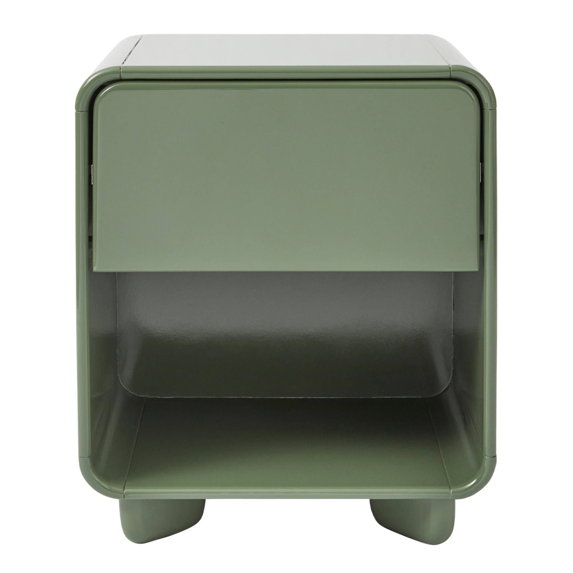 Charlie Gloss Bedside Table Green