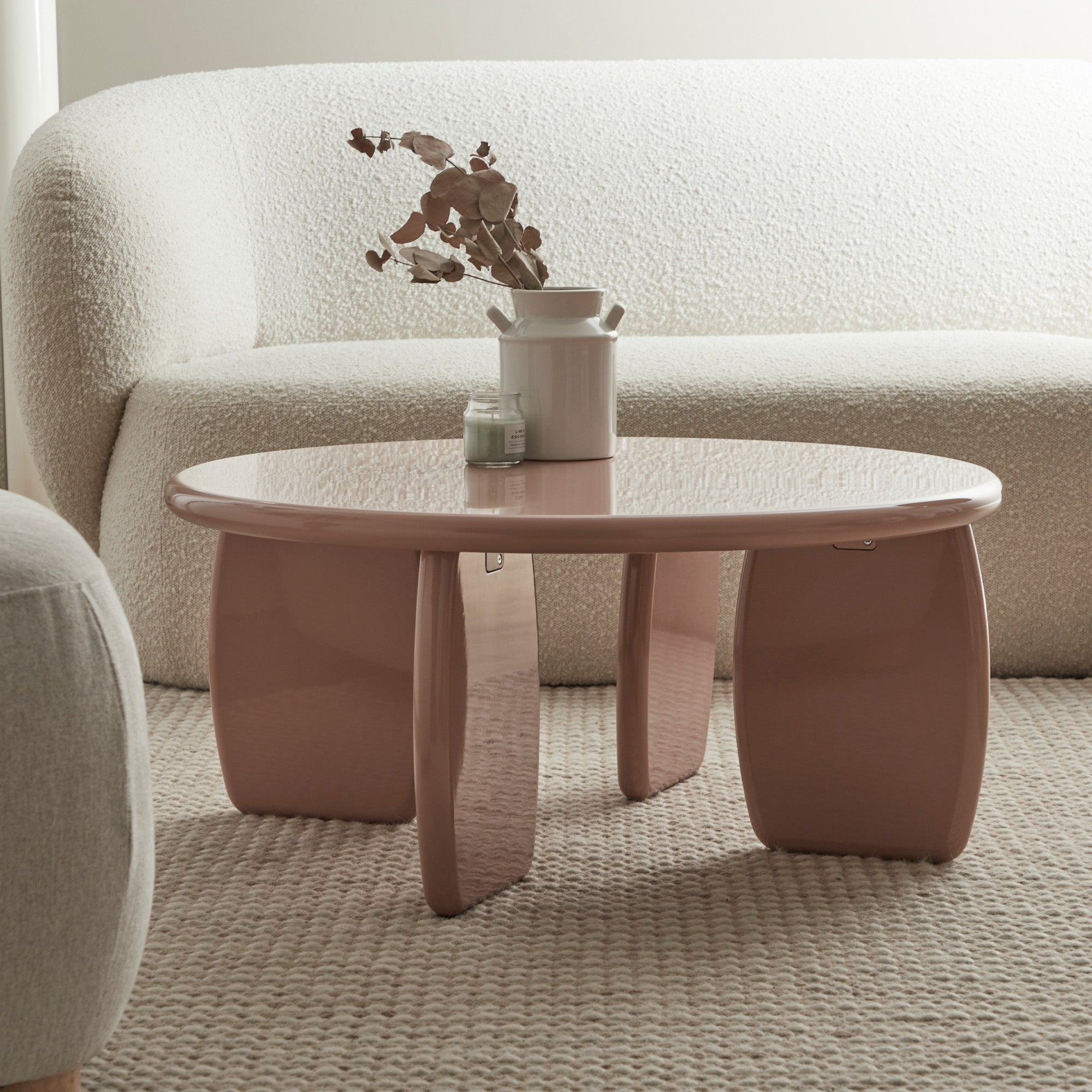 Charlie Gloss Coffee Table Clay