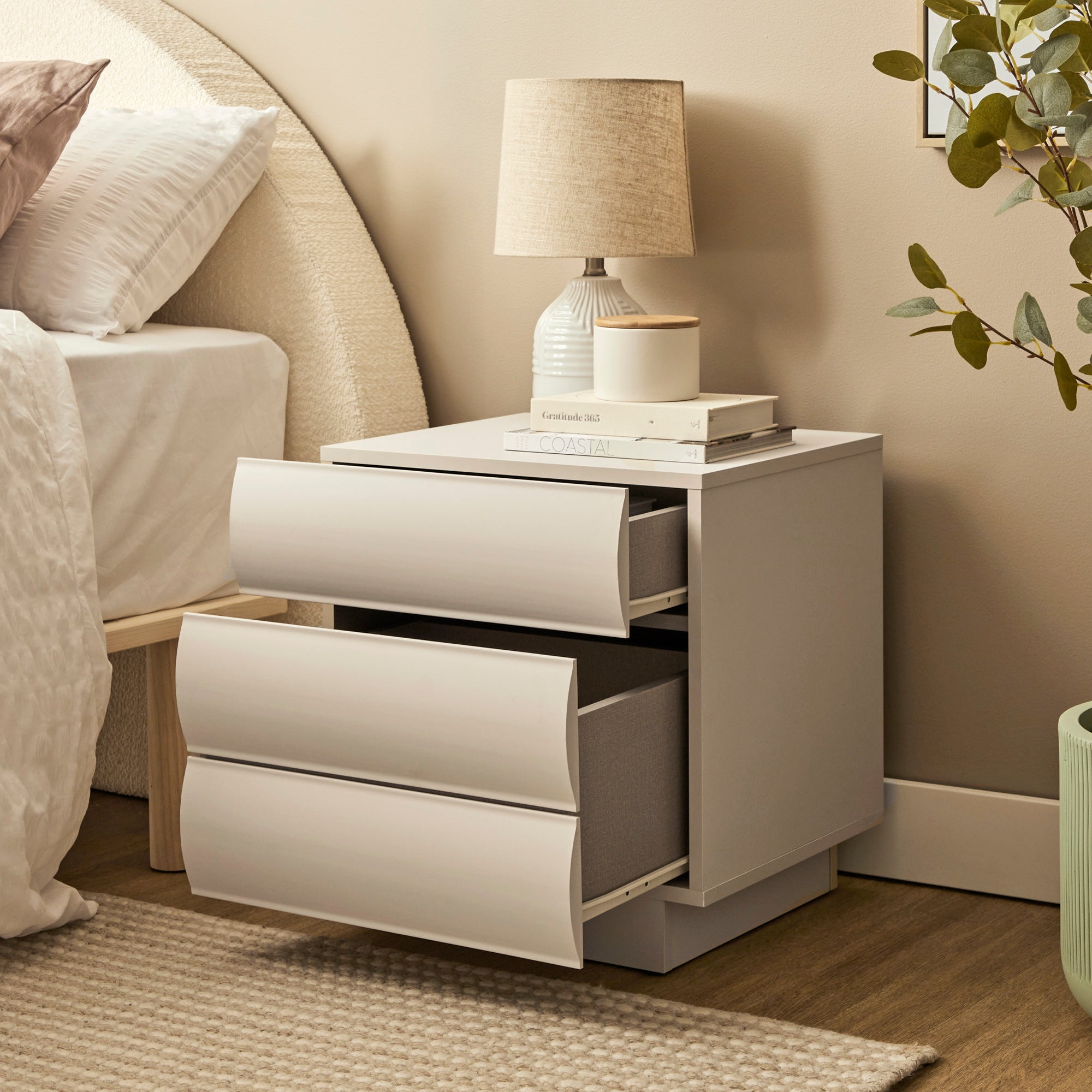 Elsene Bedside Table Grey