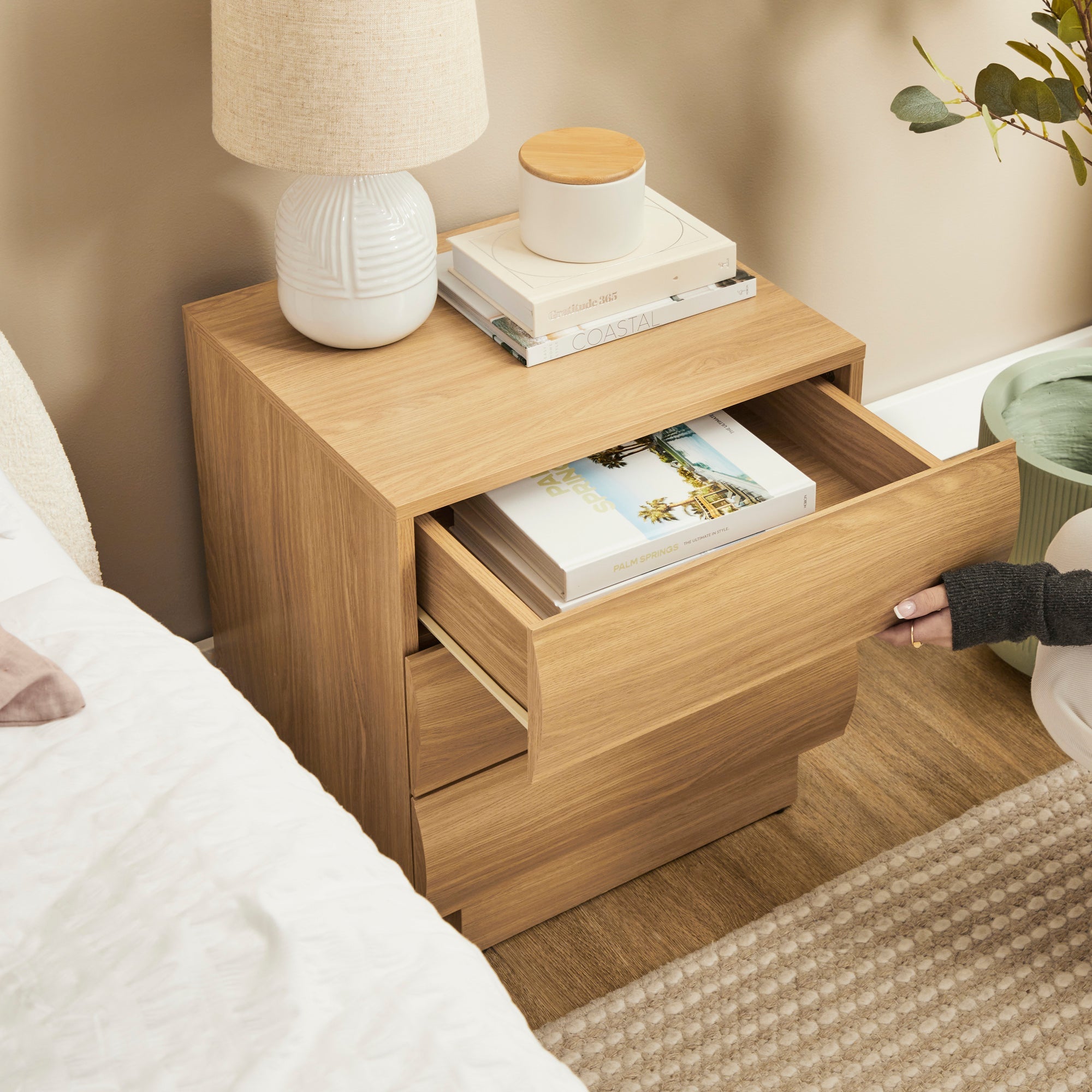 Elsene Bedside Table Natural (Set of 2)