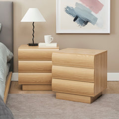 Elsene Bedside Table Natural (Set of 2)