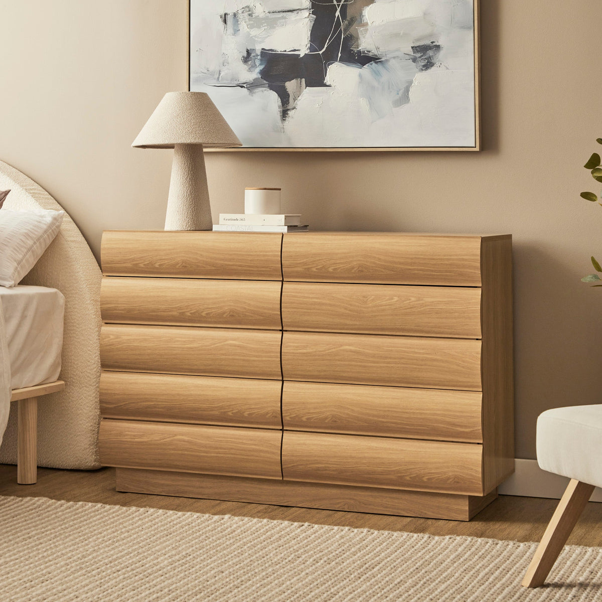 Elsene Chest of 6 Drawers Natural