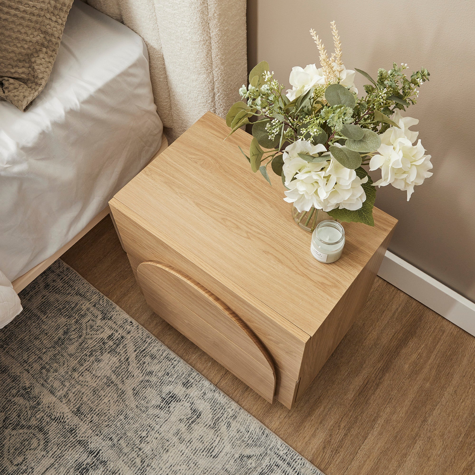Kaari Bedside Table Natural
