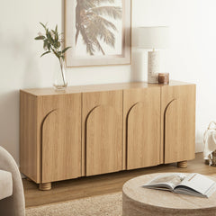 Kaari 4 Door Sideboard Natural (160cm)