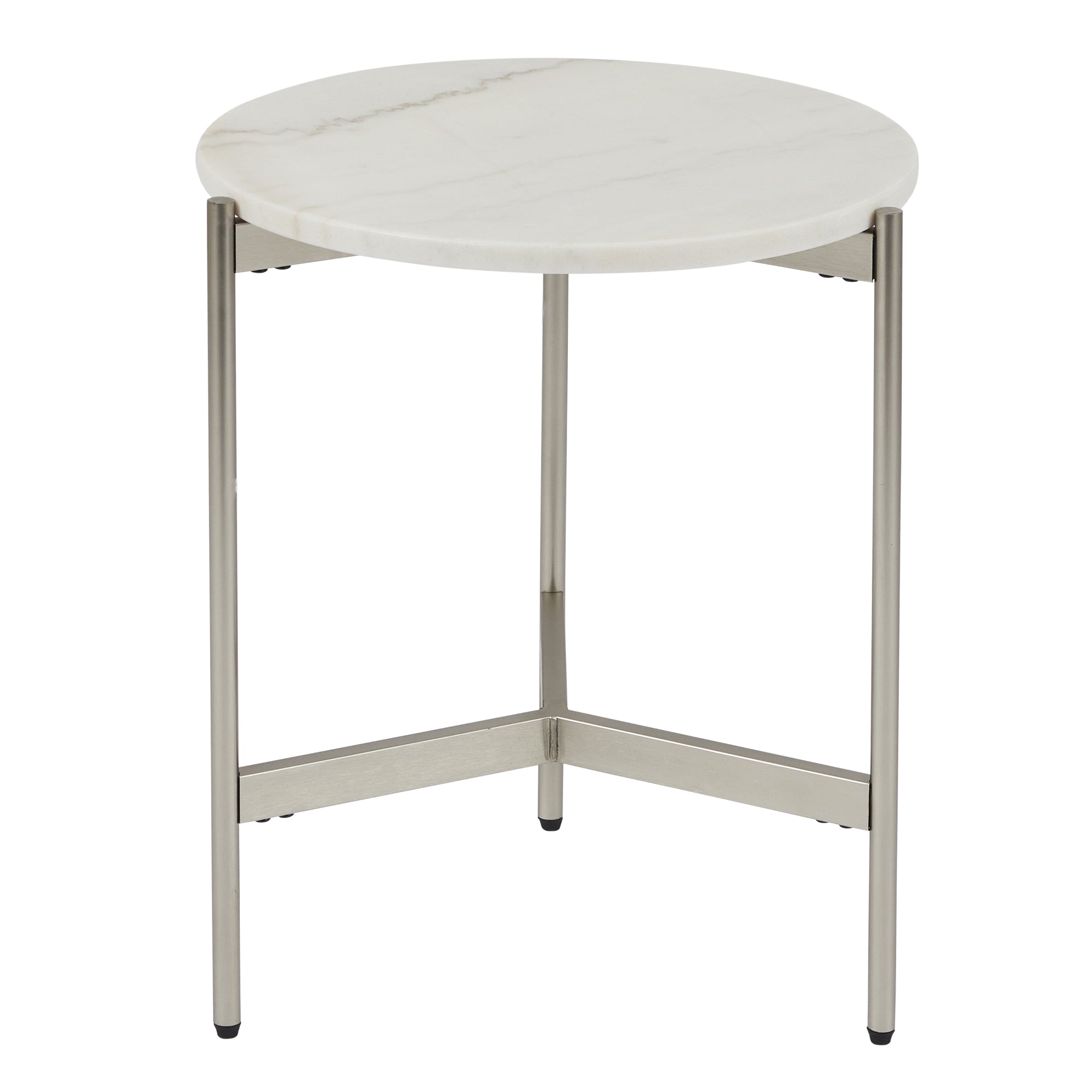 Beau Marble Side Table White