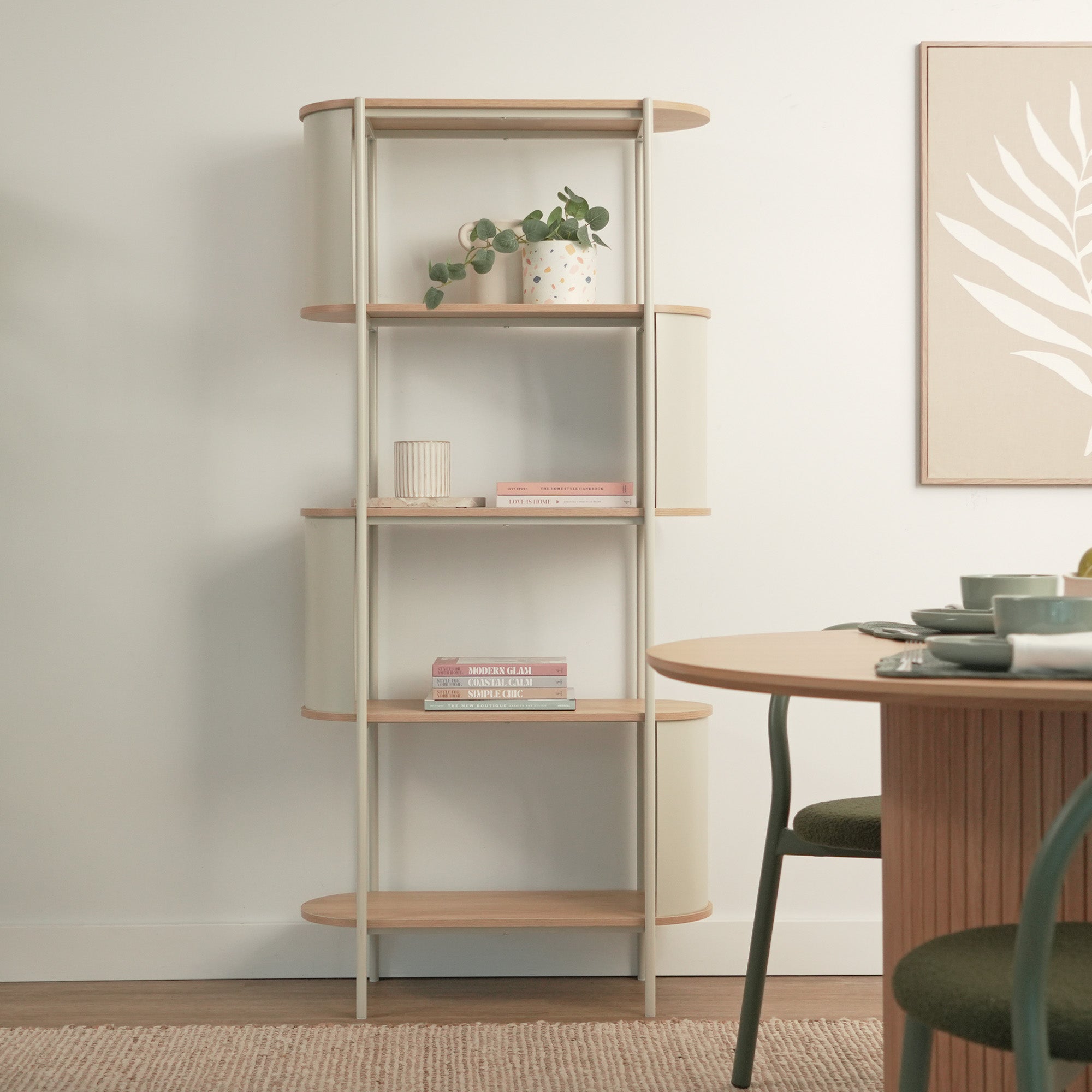 Boston Bookcase Cream