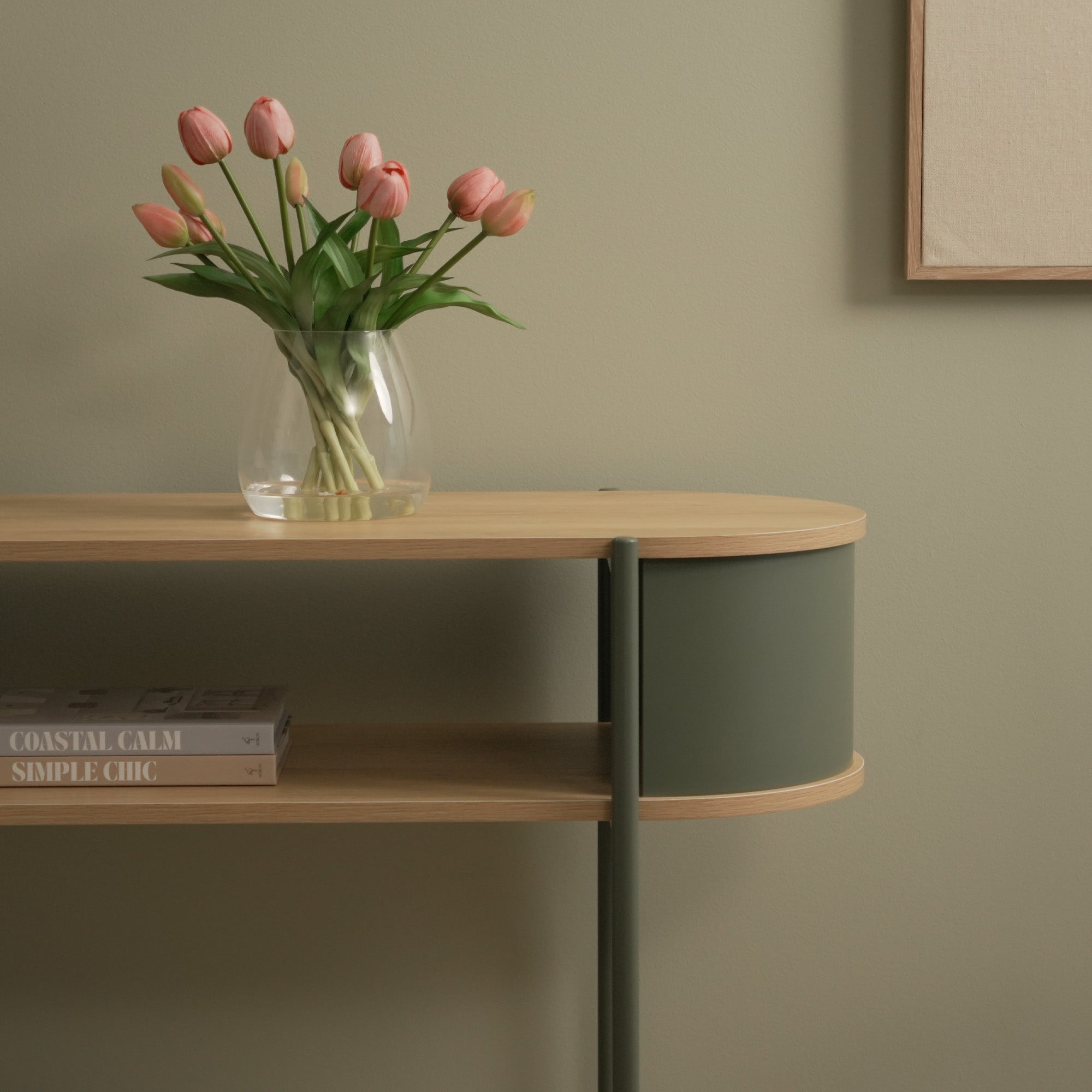 Boston Console Table Green (110cm)