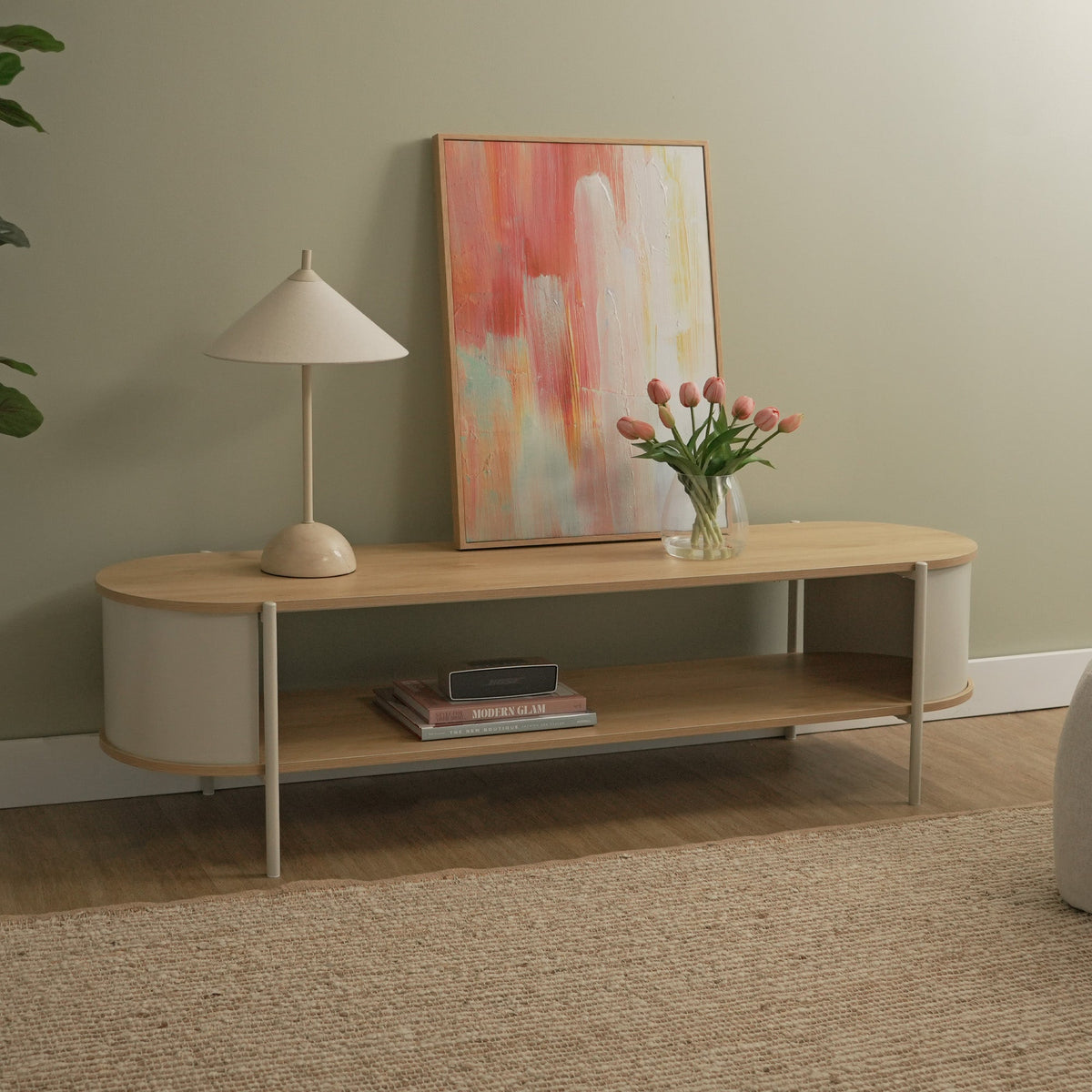Boston Entertainment Unit Cream (150cm)