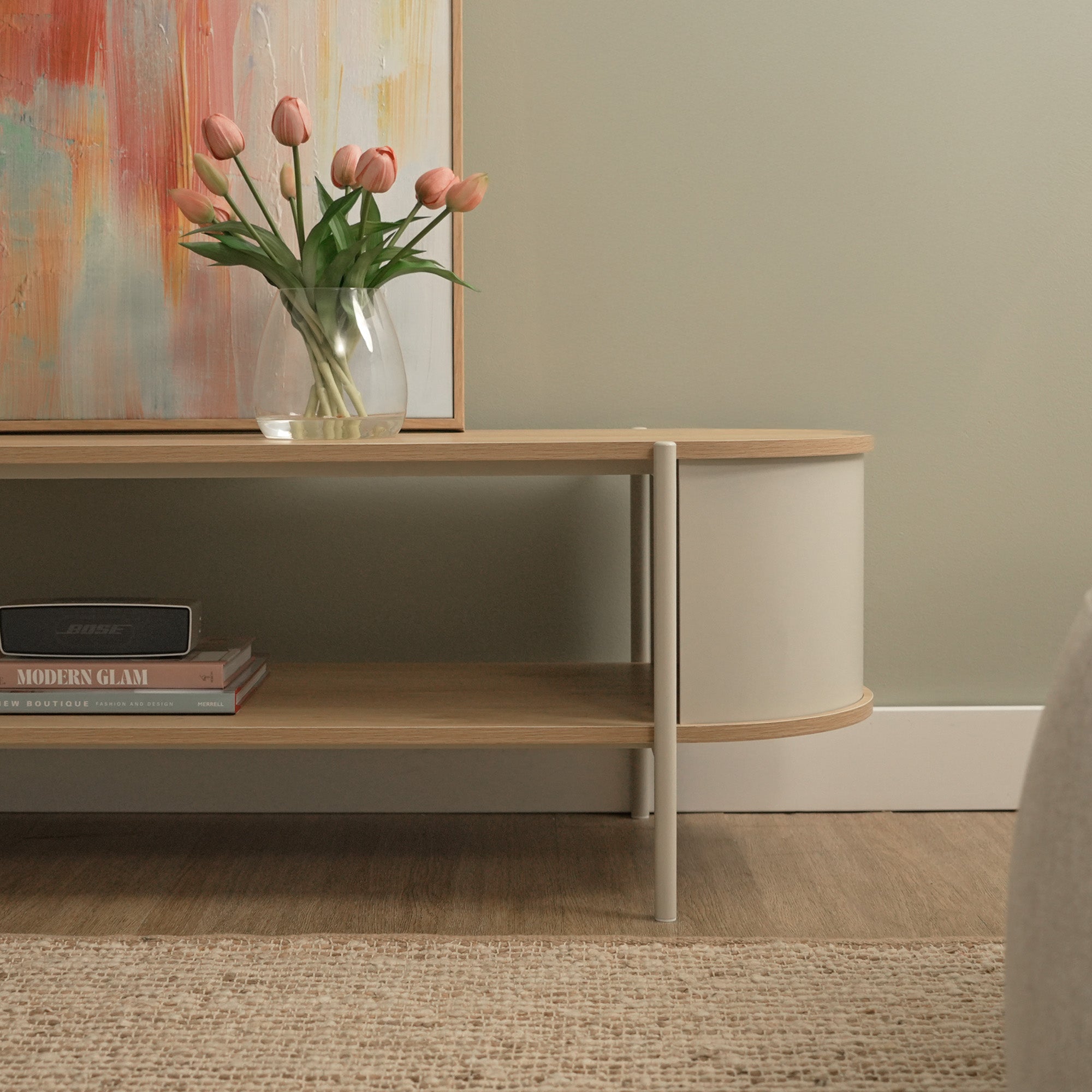 Boston Entertainment Unit Cream (150cm)