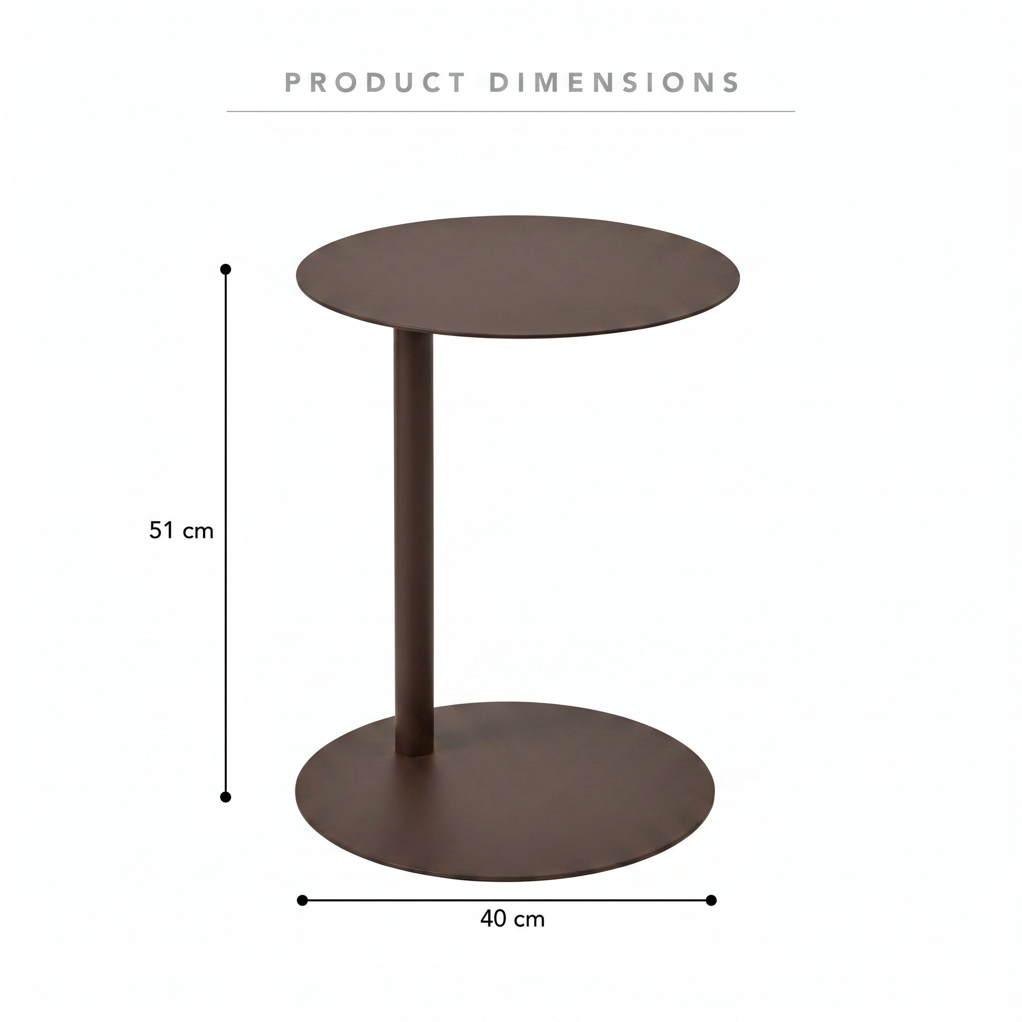 Maison Side Table Brown
