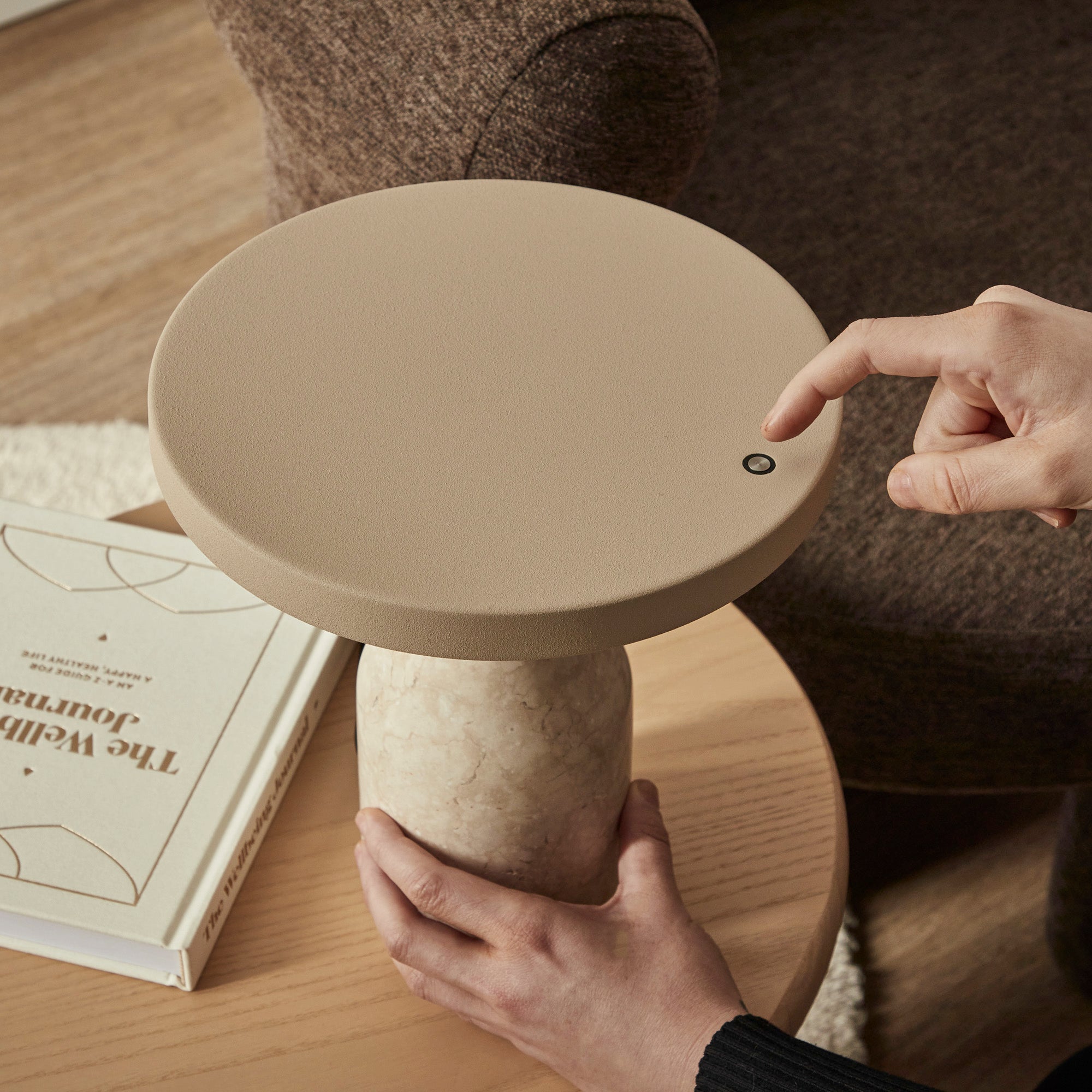 Oliver LED Table Lamp Beige