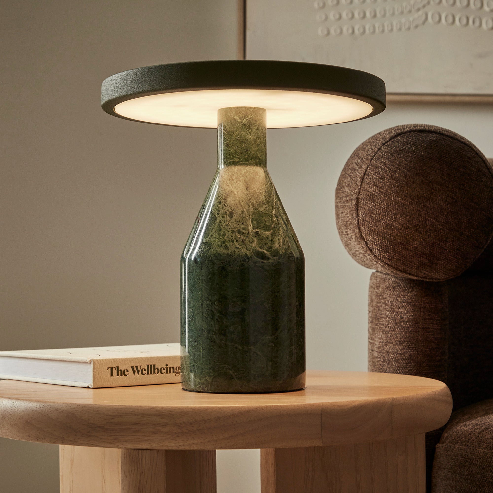 Oliver LED Table Lamp Olive (Set of 2)
