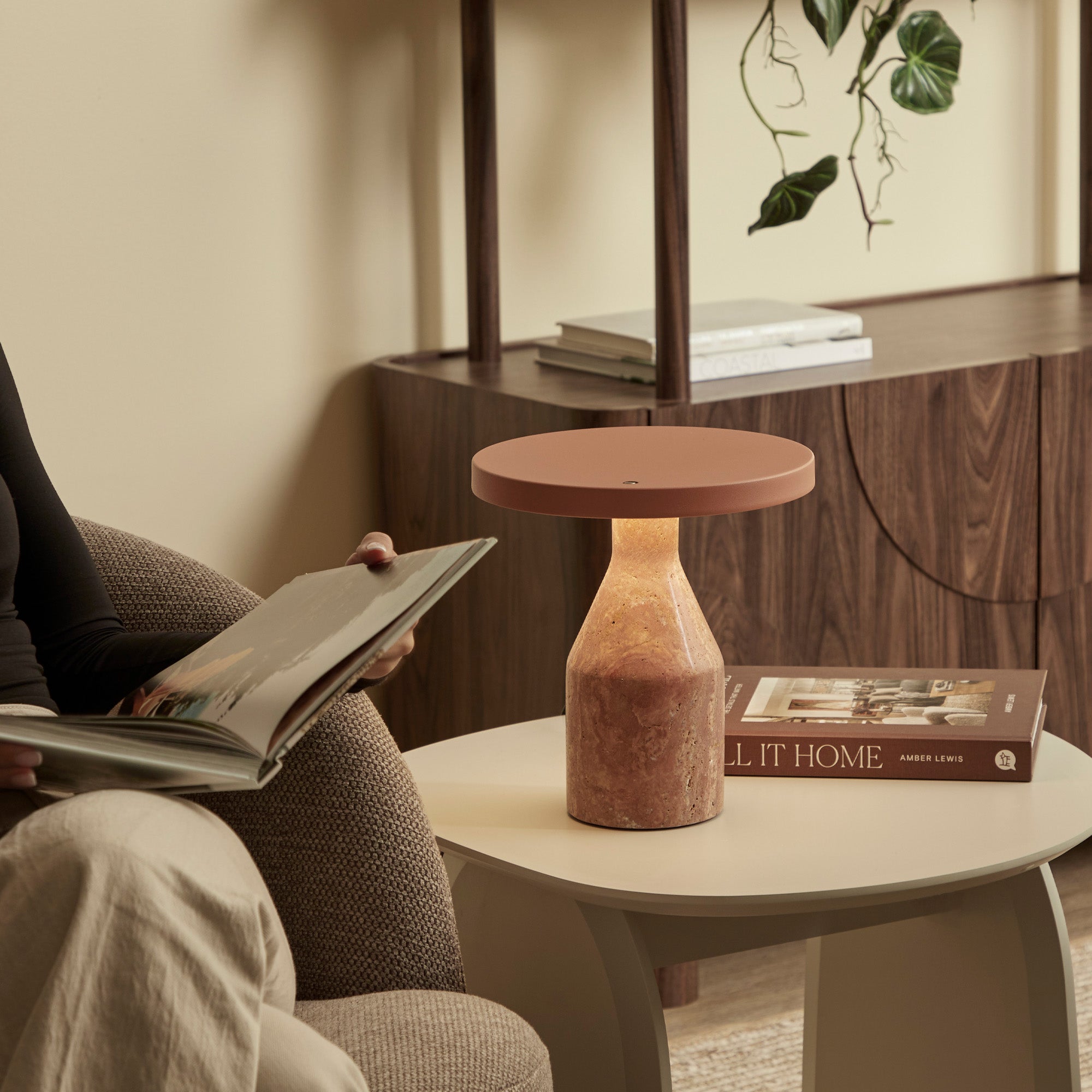 Oliver LED Table Lamp Terracotta
