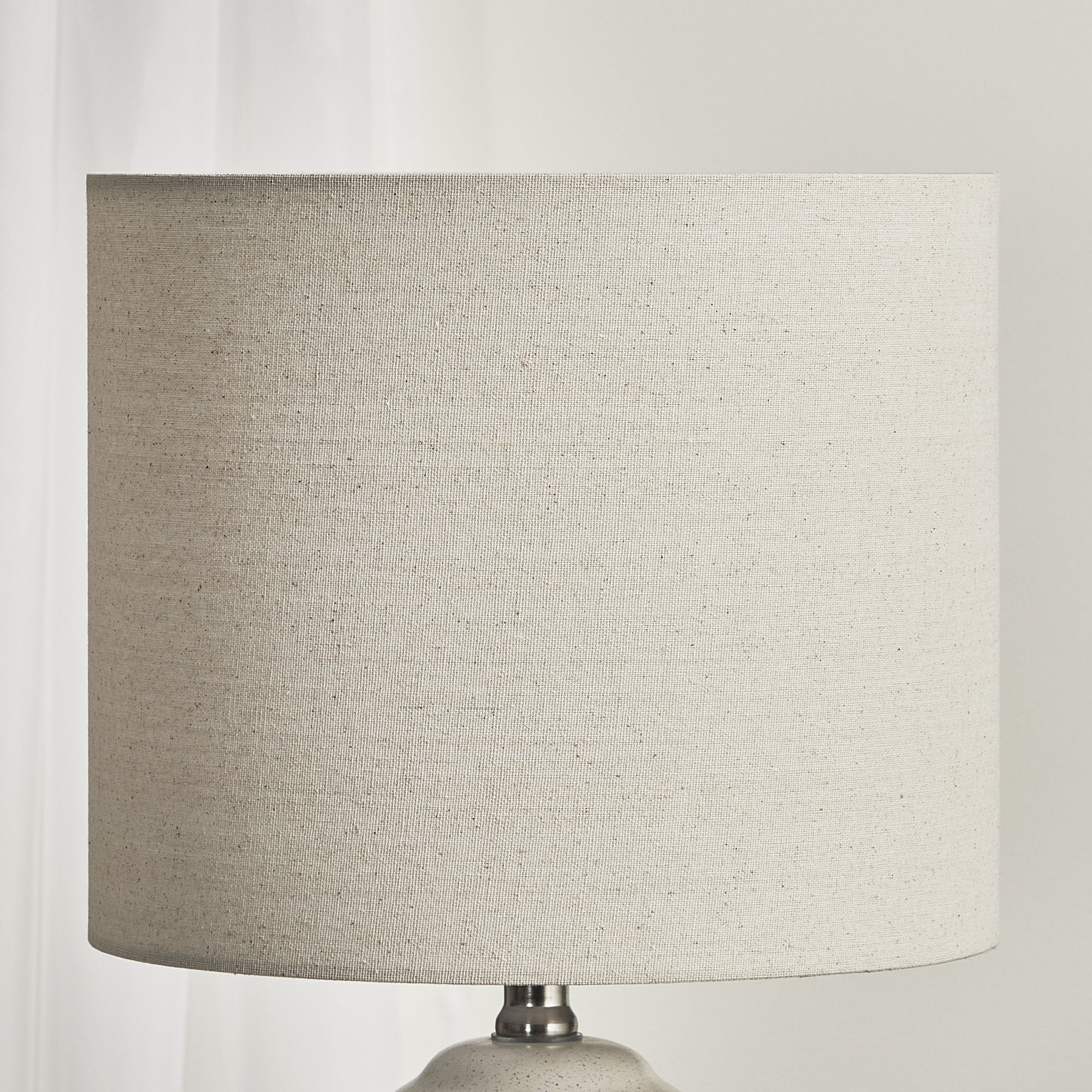 Clayton Modern Ceramic Table Lamp Cream (Set of 2)