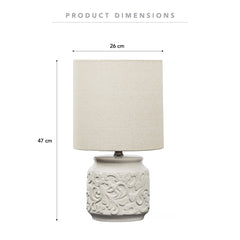 Florence Modern Ceramic Table Lamp White