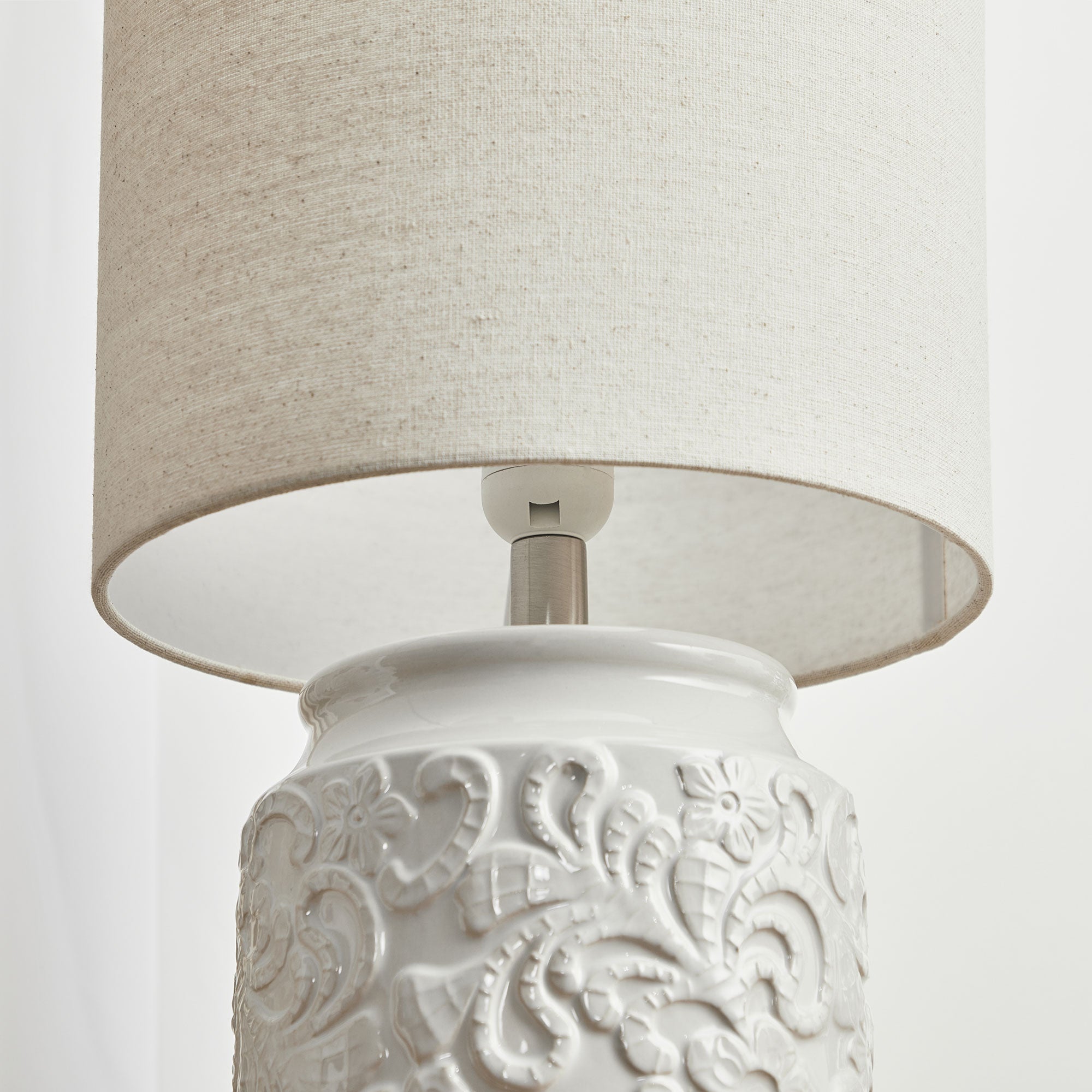 Florence Modern Ceramic Table Lamp White