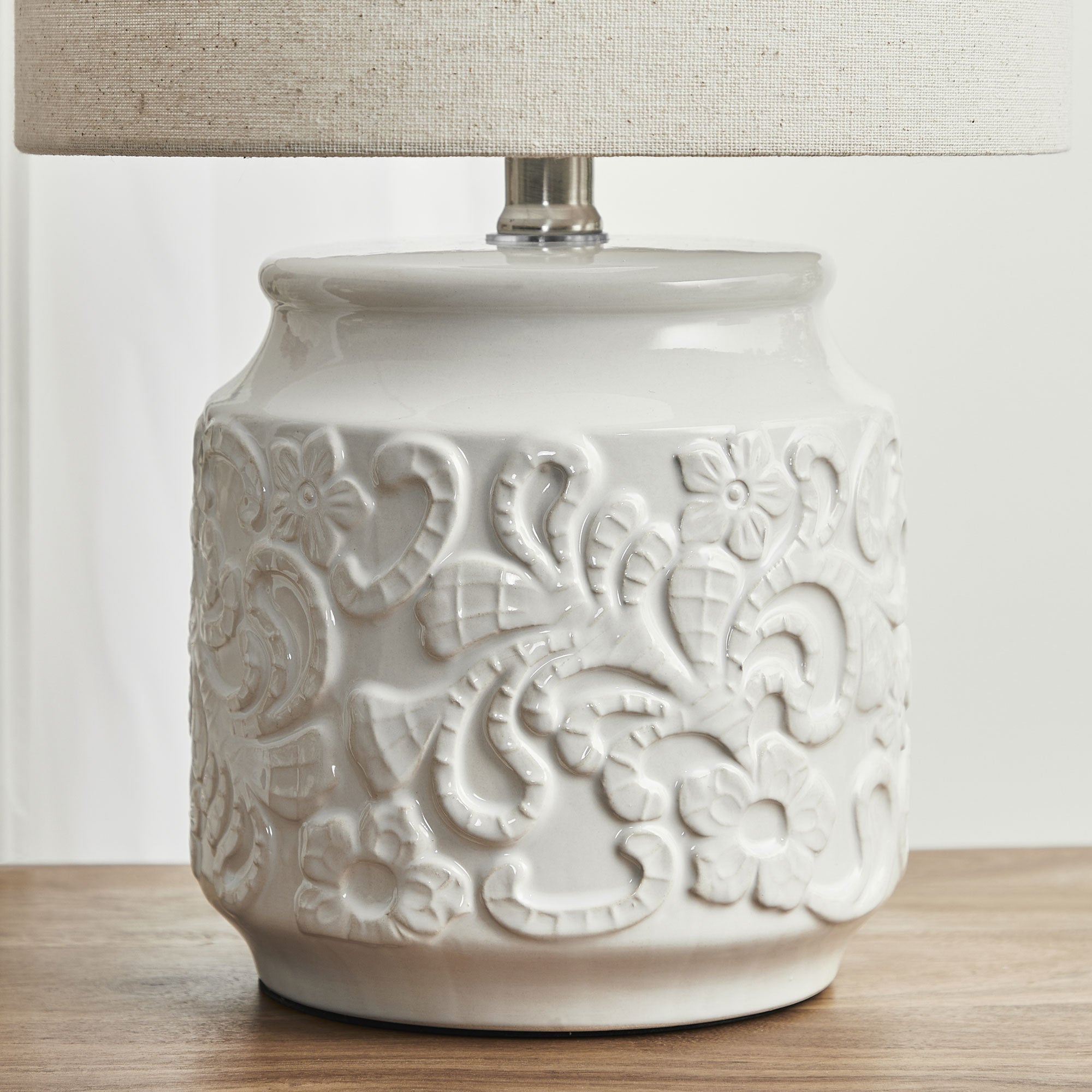 Florence Modern Ceramic Table Lamp White
