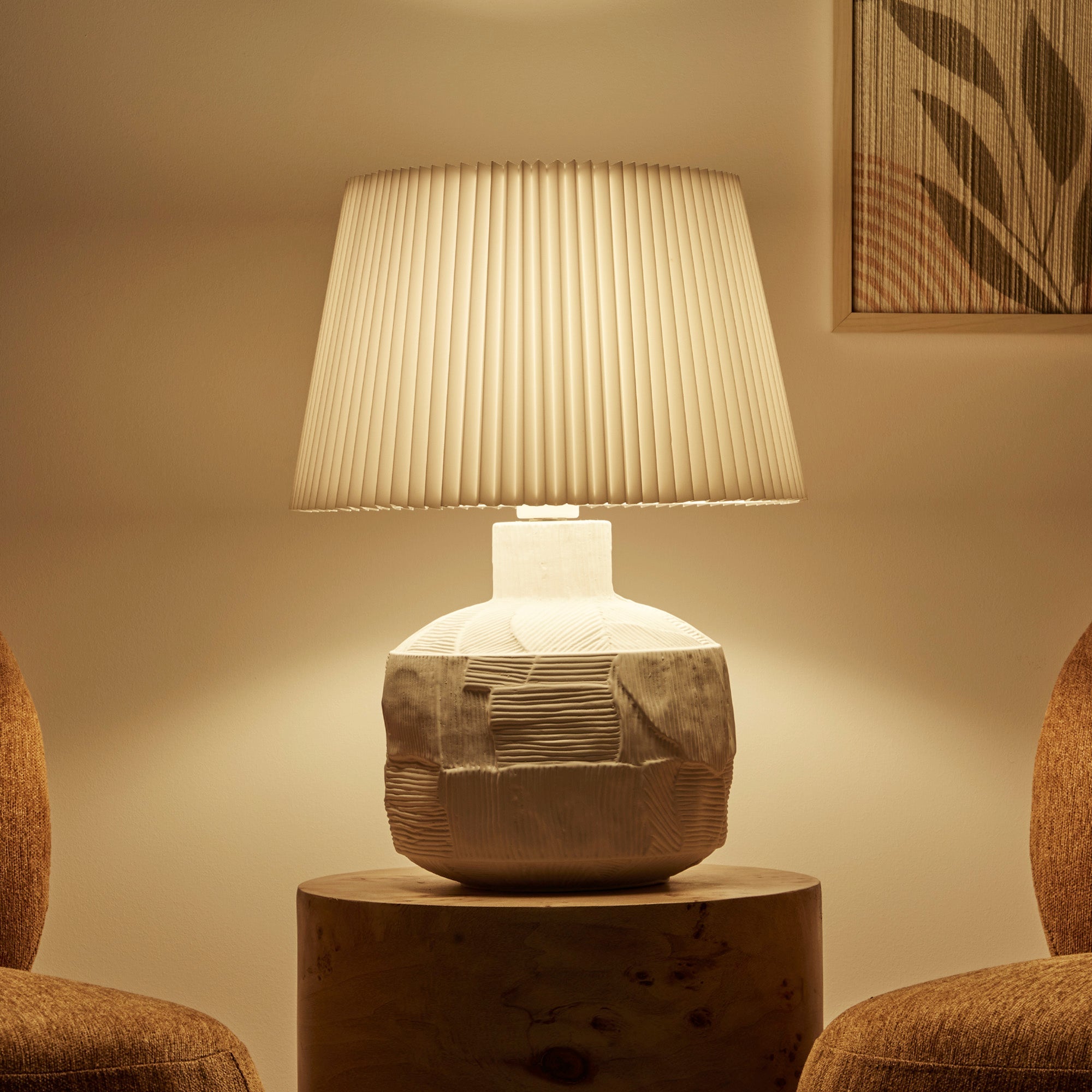 Cleo Table Lamp White (Set of 2)