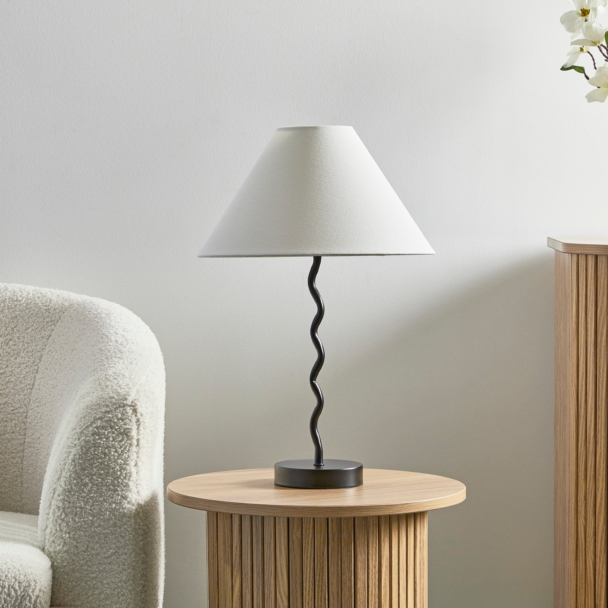 Lulu Squiggle Table Lamp Black (Set of 2)