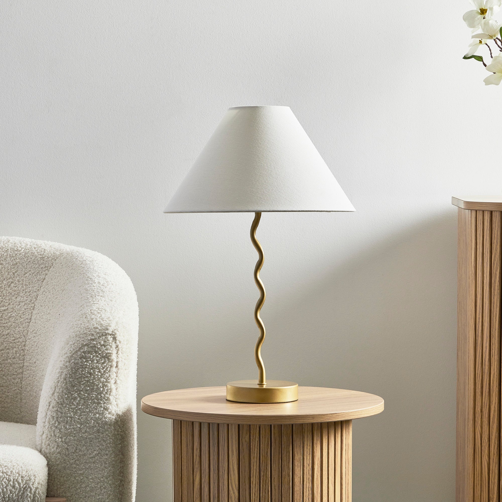 Lulu Squiggle Table Lamp Gold (Set of 2)