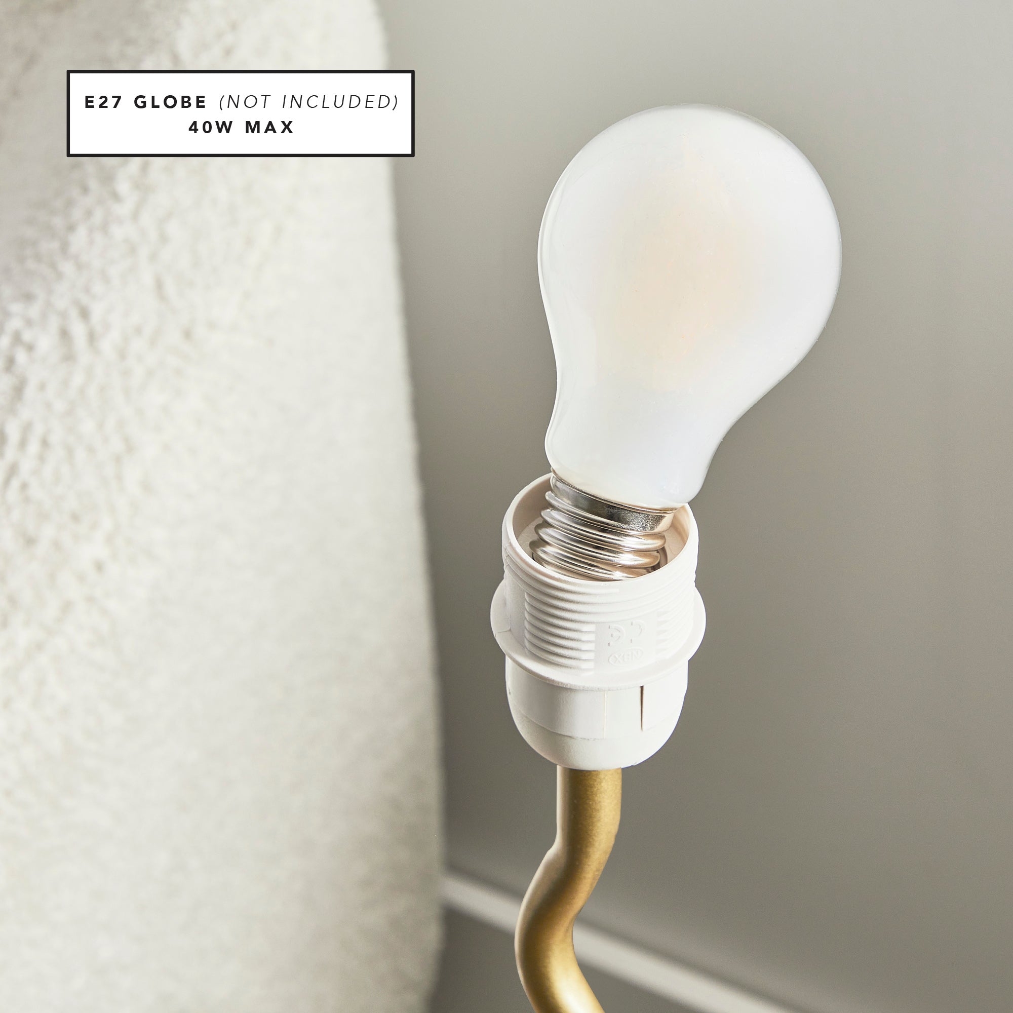 Lulu Squiggle Table Lamp Gold (Set of 2)