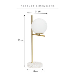 Mateo Table Lamp Gold (Set of 2)