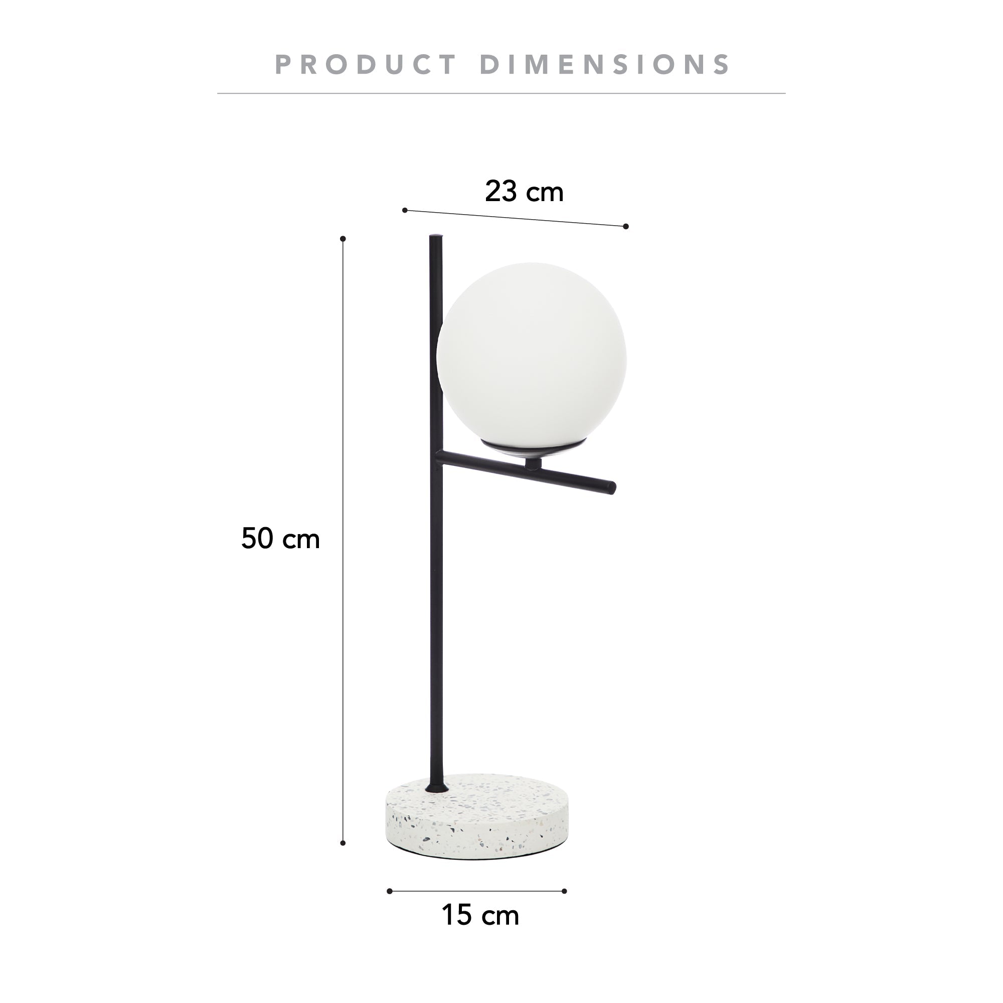 Mateo Table Lamp Black