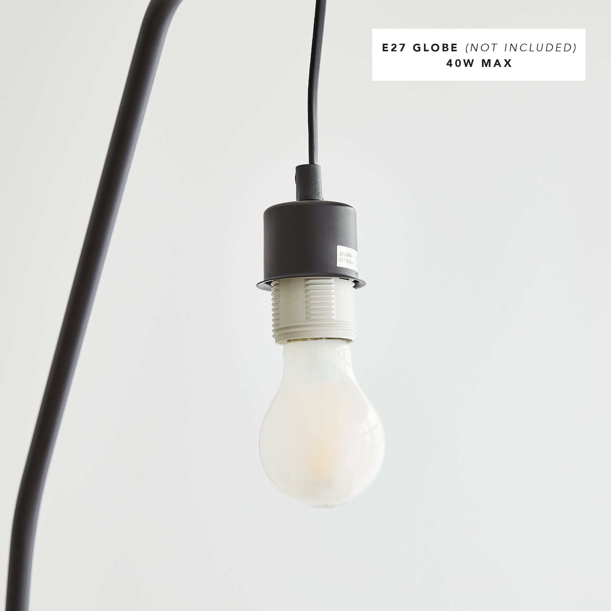 Astrid Hanging Floor Lamp Black