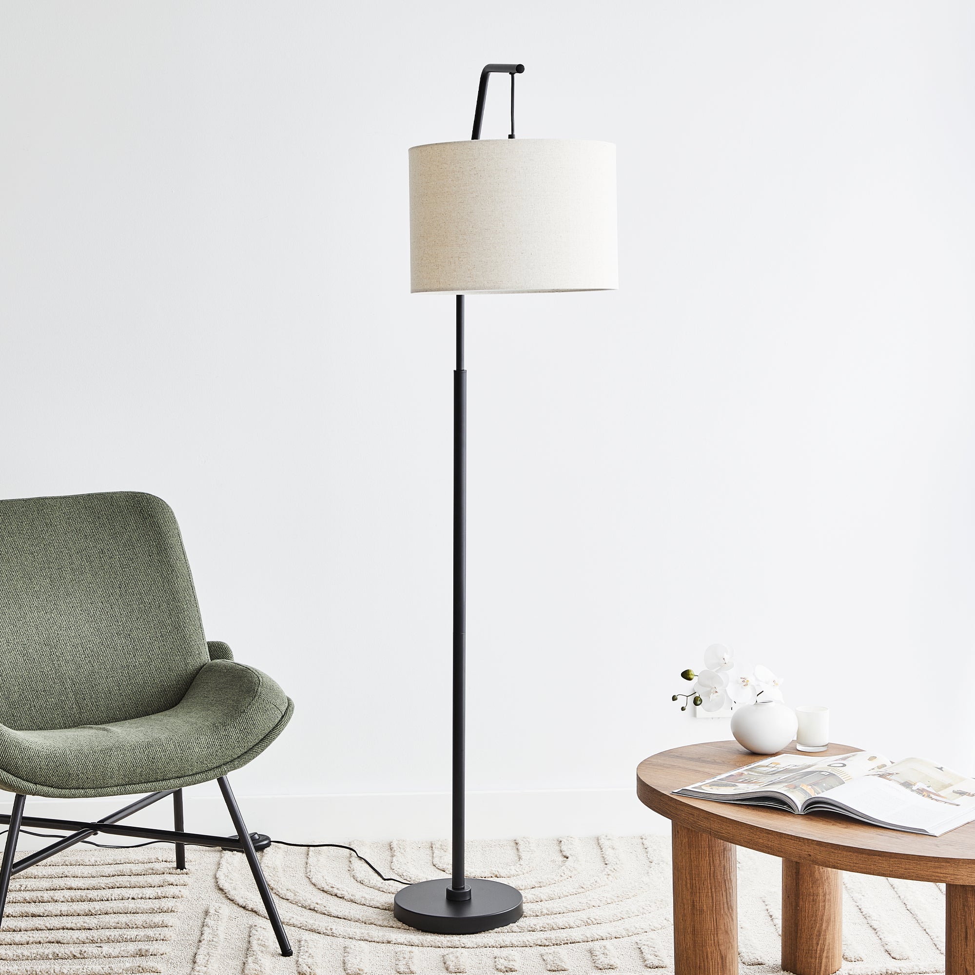 Astrid Hanging Floor Lamp Black