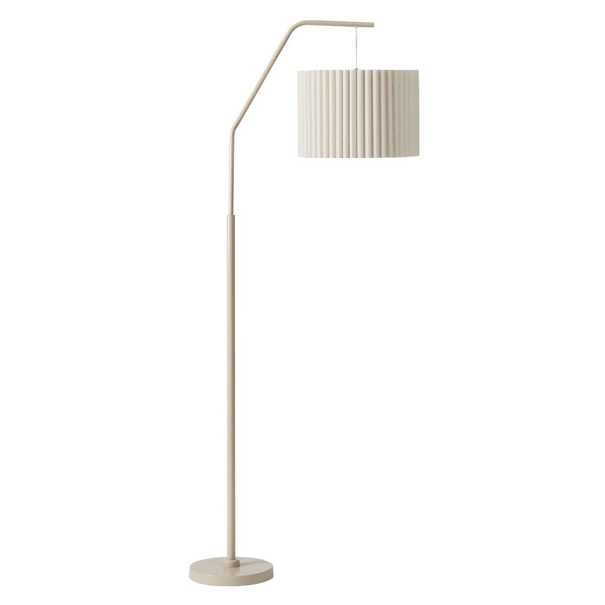 Astrid Hanging Ribbed Floor Lamp Oat