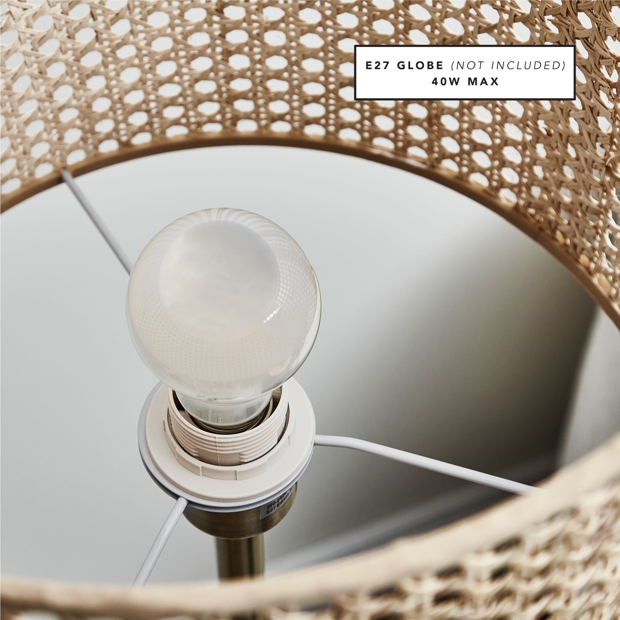 St Lucia Floor Lamp Natural