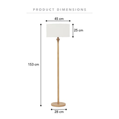 Indy Floor Lamp Natural