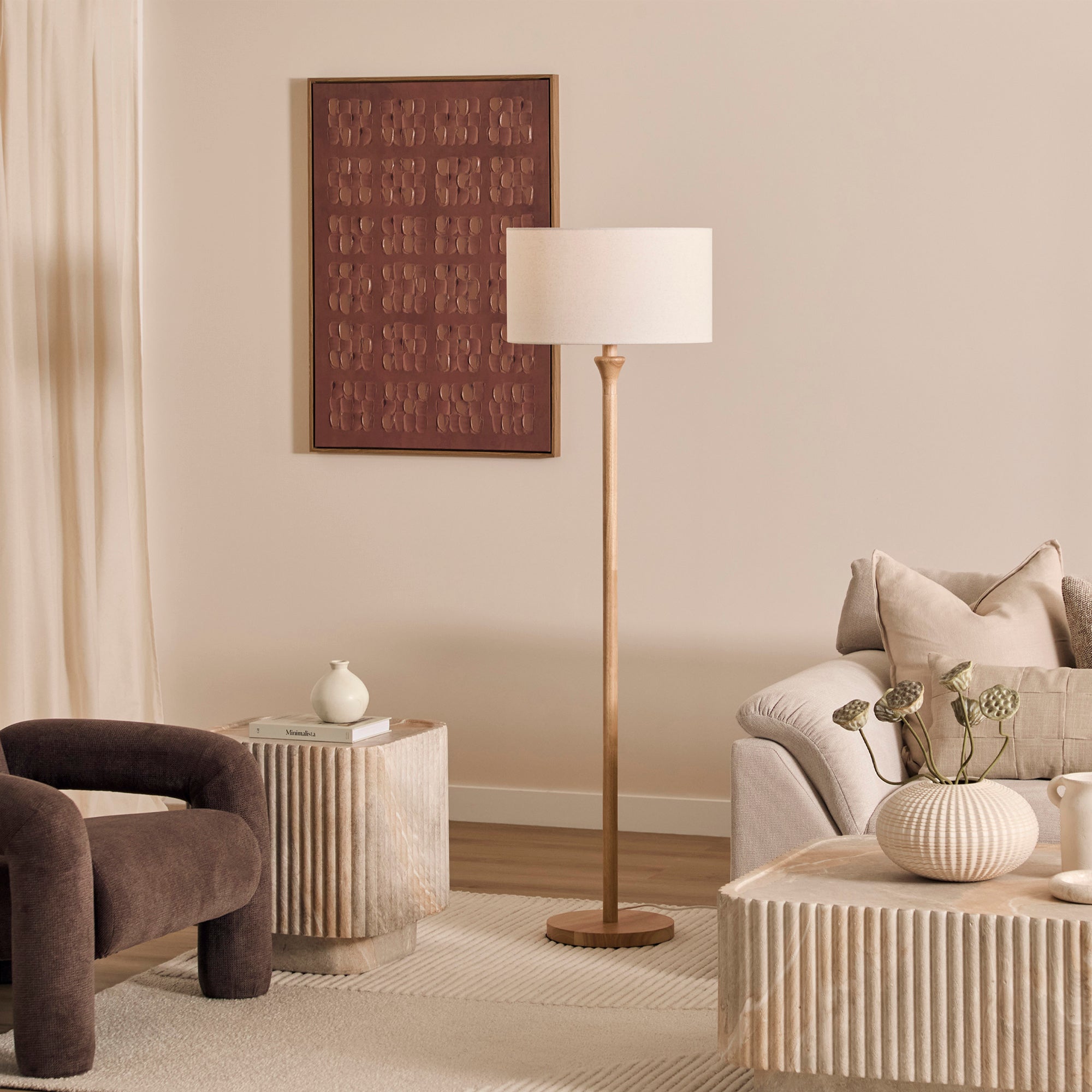 Indy Floor Lamp Natural