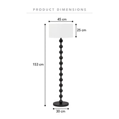 Sadie Floor Lamp Black