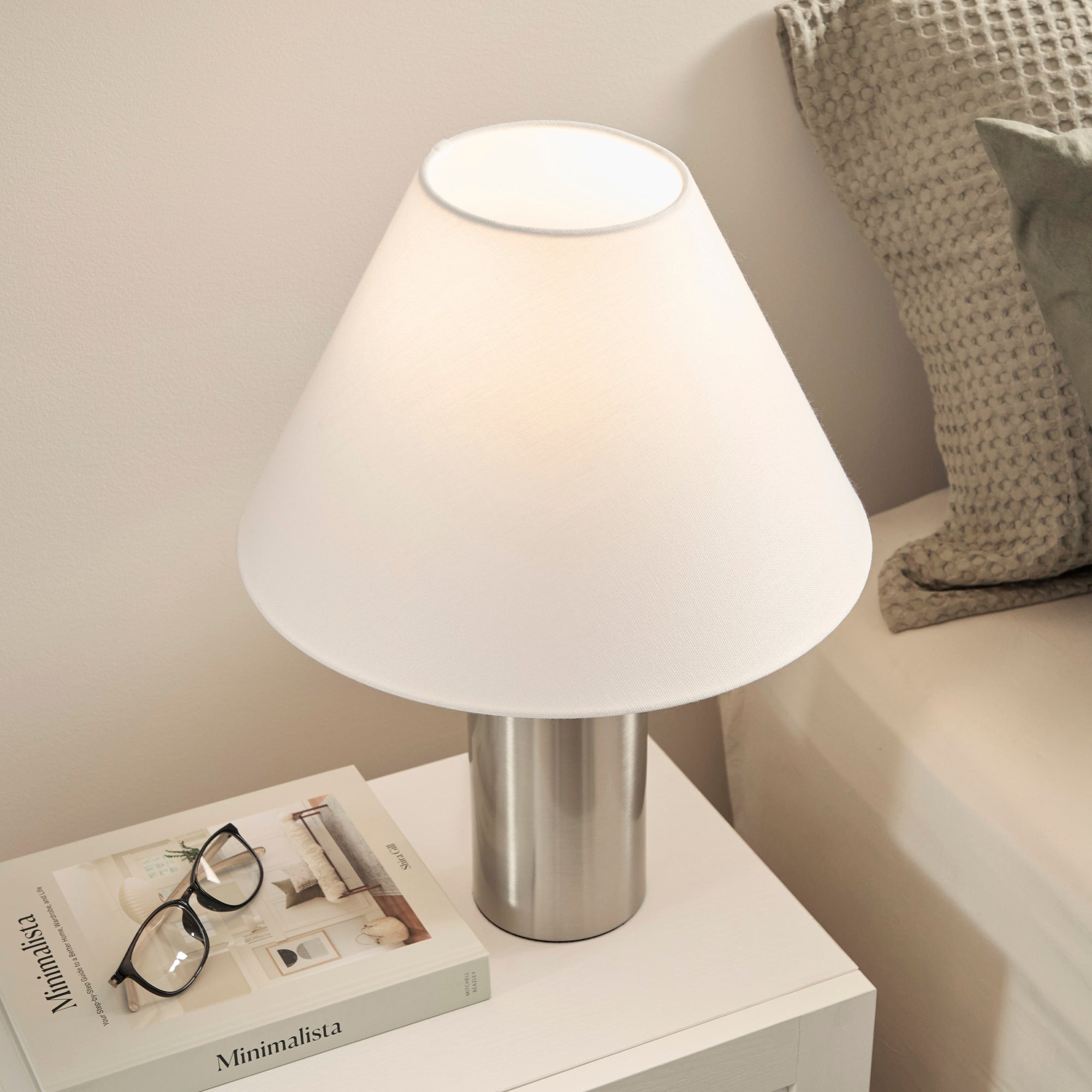 Lume Table Lamp Nickel (Set of 2)