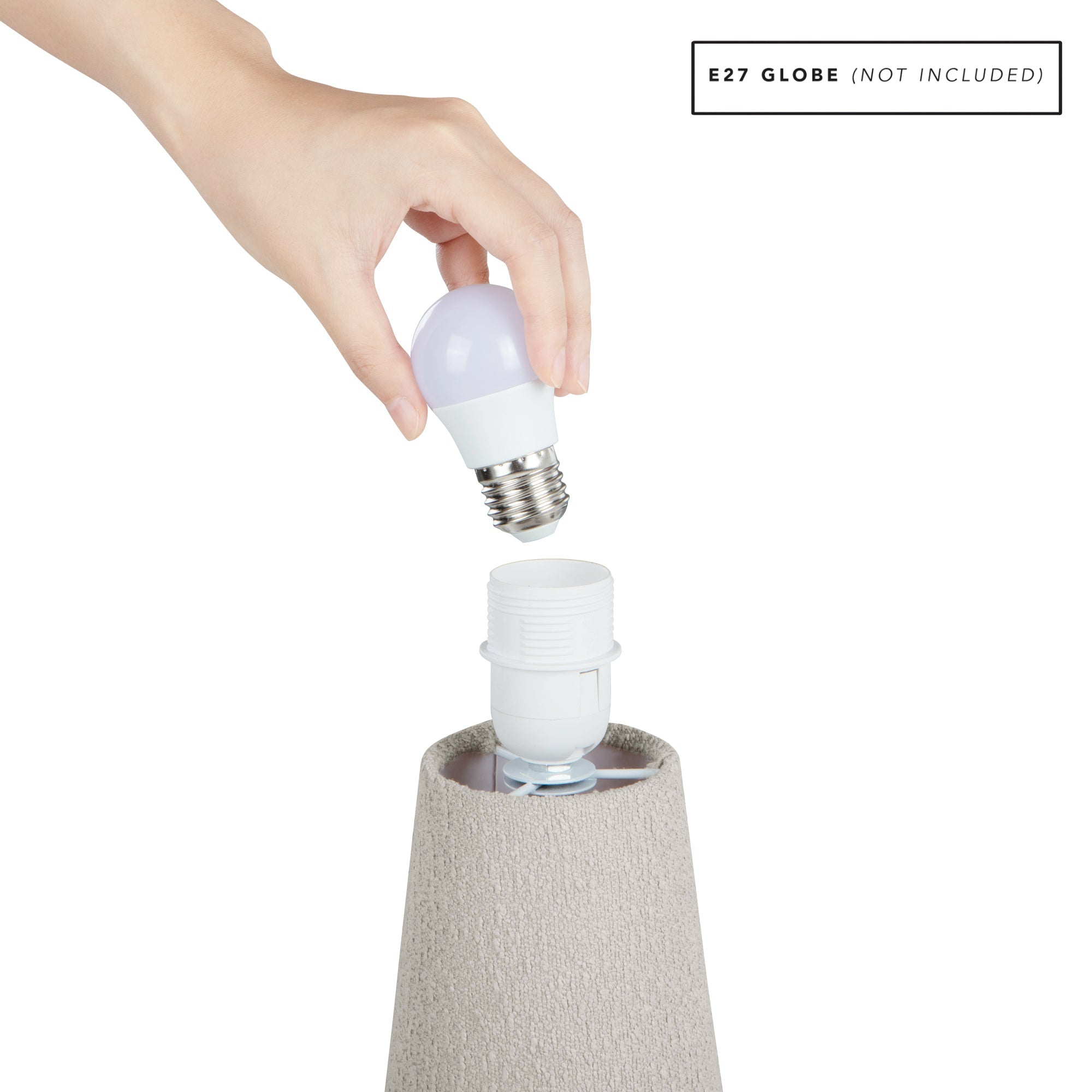 Remy Table Lamp Boucle