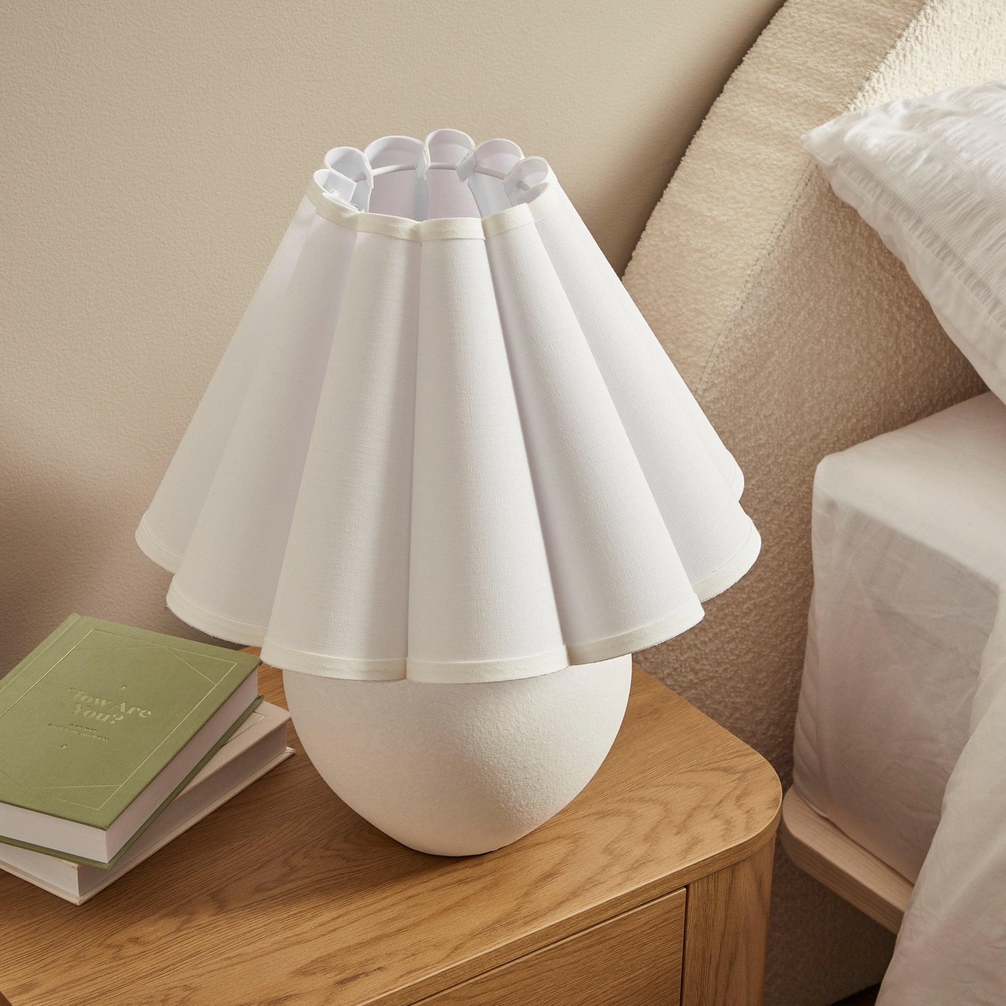 Amalie Table Lamp White (Set of 2)