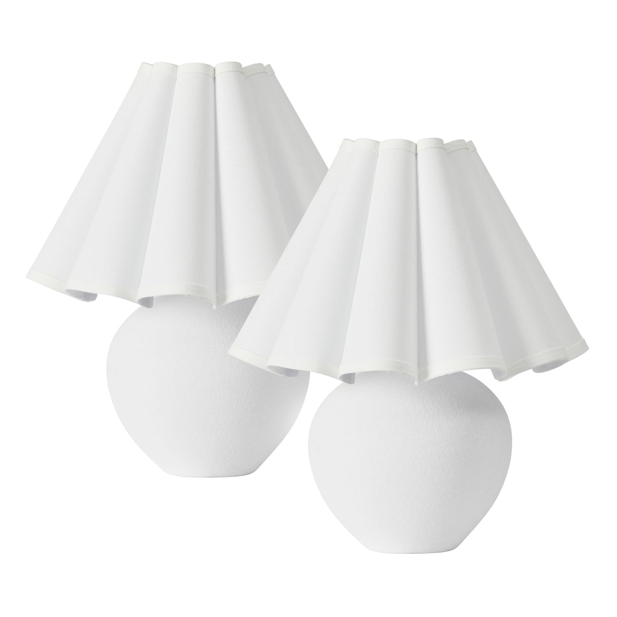 Amalie Table Lamp White (Set of 2)