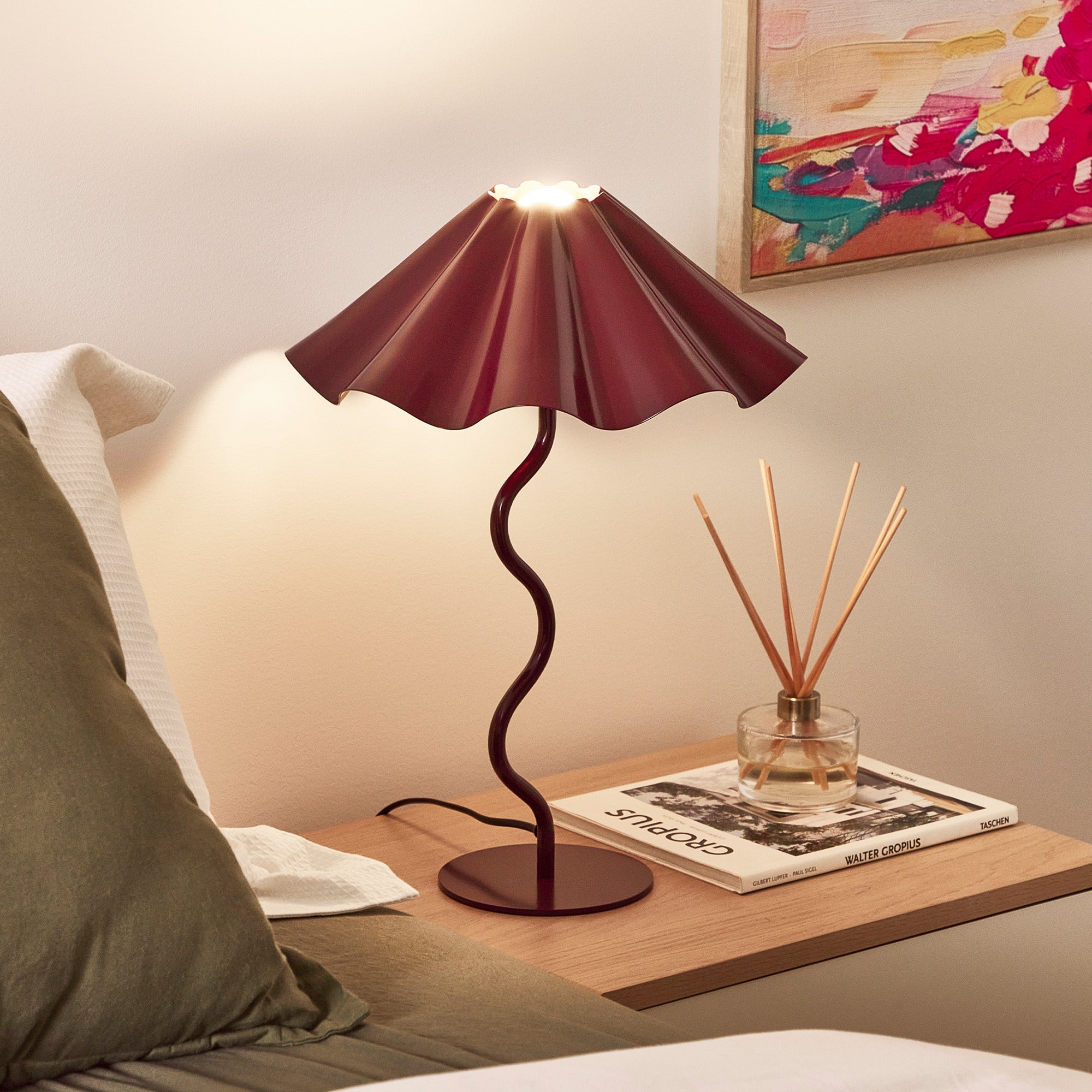 Lola Table Lamp Cabernet (Set of 2)